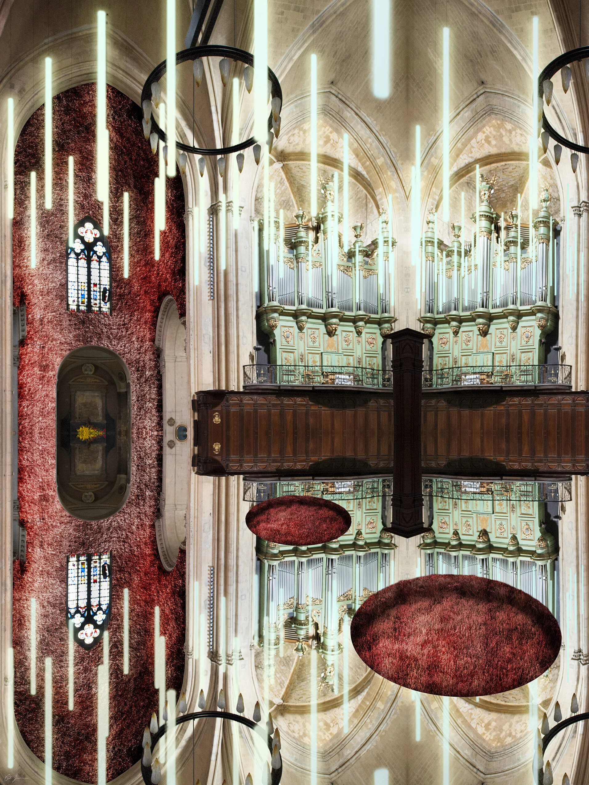  Contrapunctus IV, 2017  Photographic collage. Inkjet print, face-mounted to acrylic.  30" x 40" 