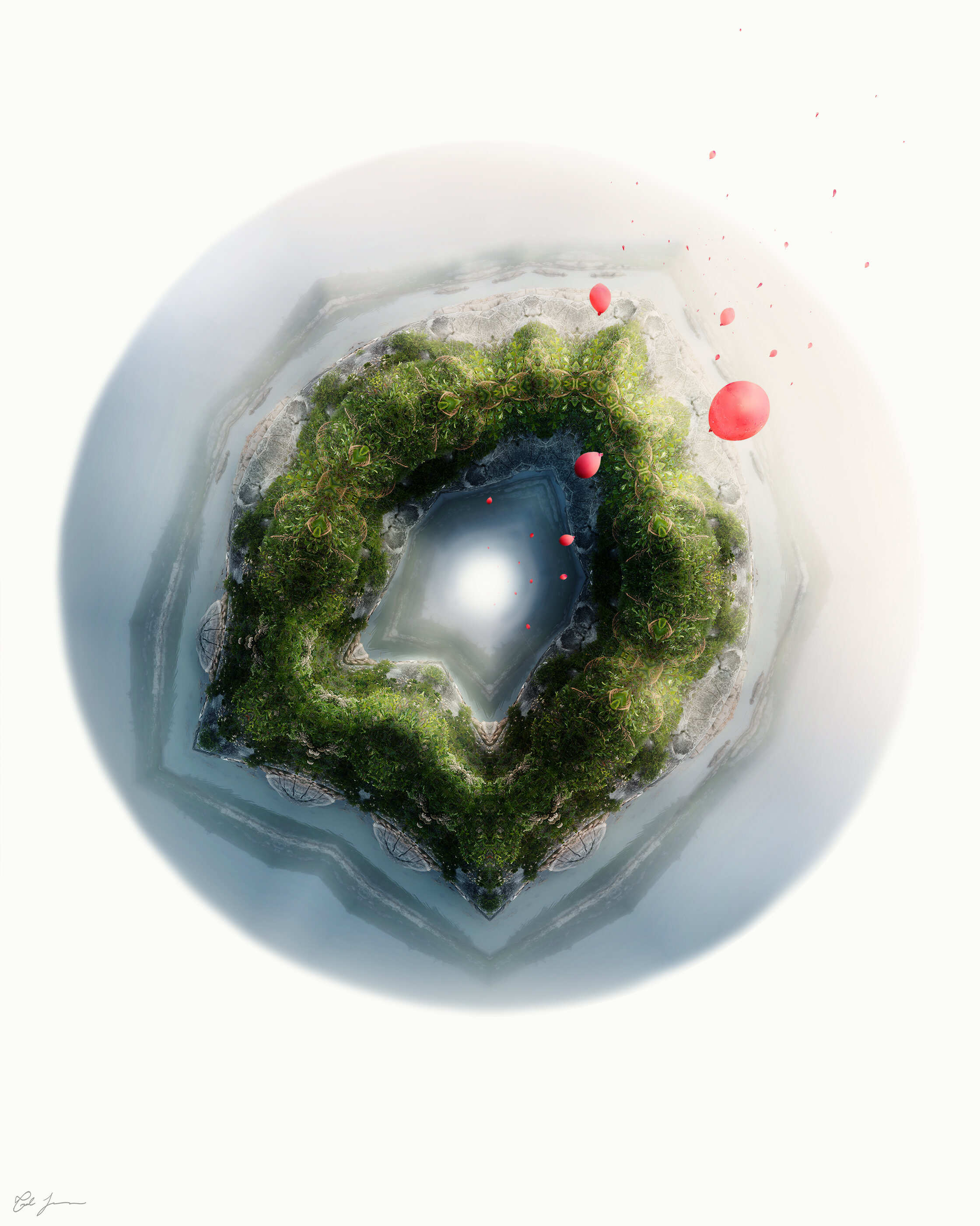  Conformation no. 6, 2019  Photographic collage. Inkjet print, face-mounted to acrylic.  40" x 50" 