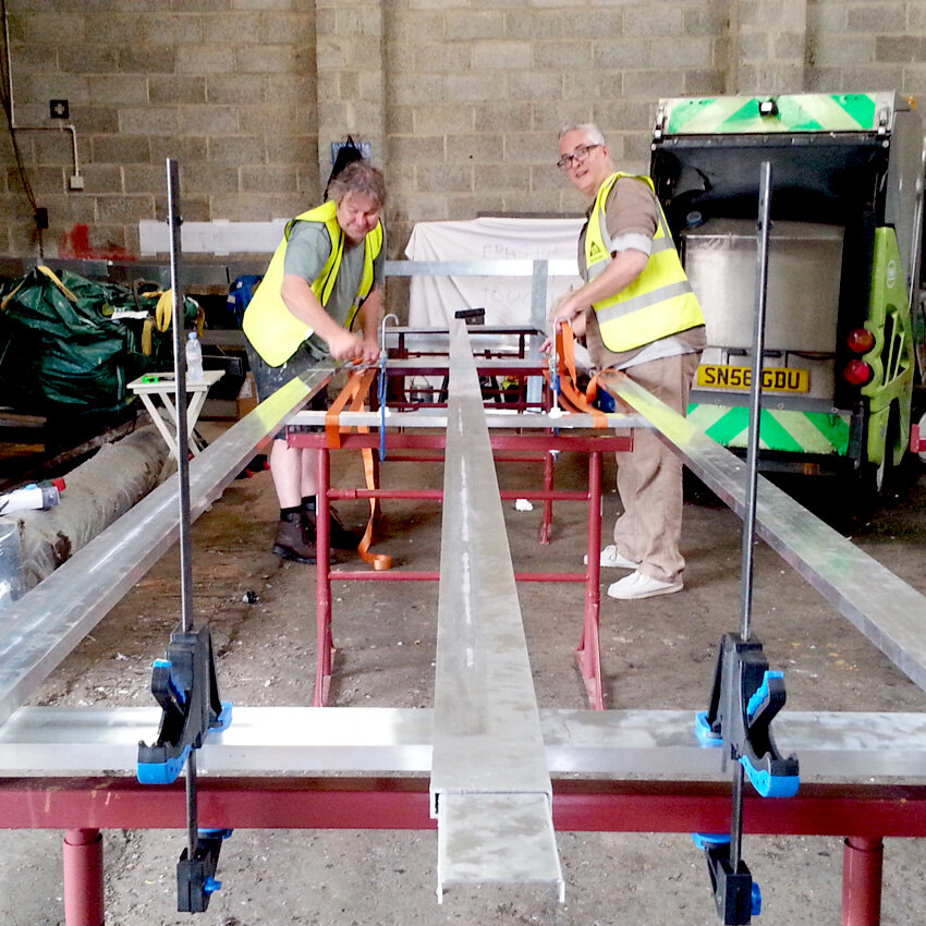 Nick and Tony being proper stars in the workshop