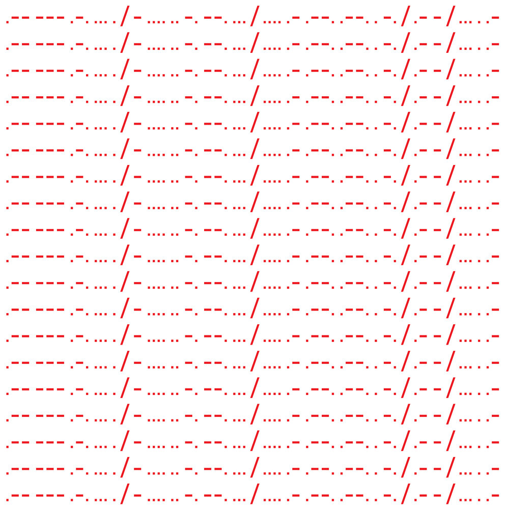 Worse Things Happen at Sea in Morse code