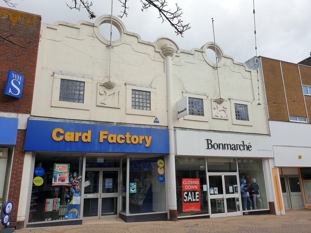 Photo of the Card Factory and Bonmarche building in Ramsgate High Street