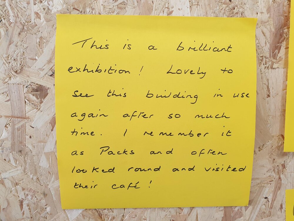 Photo of a comment written at the Ryde exhibition 