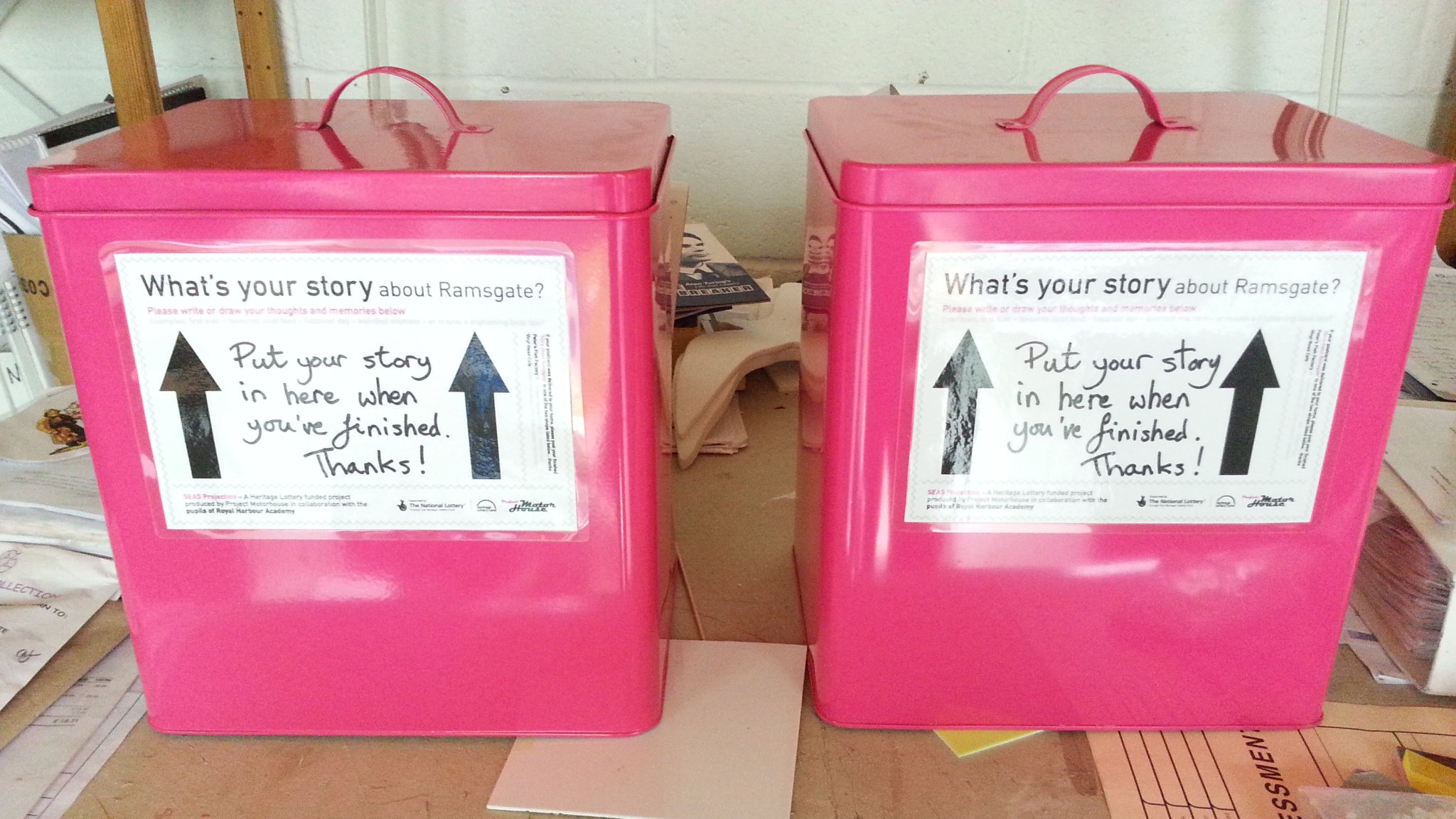 pink bins for the postcards.jpg