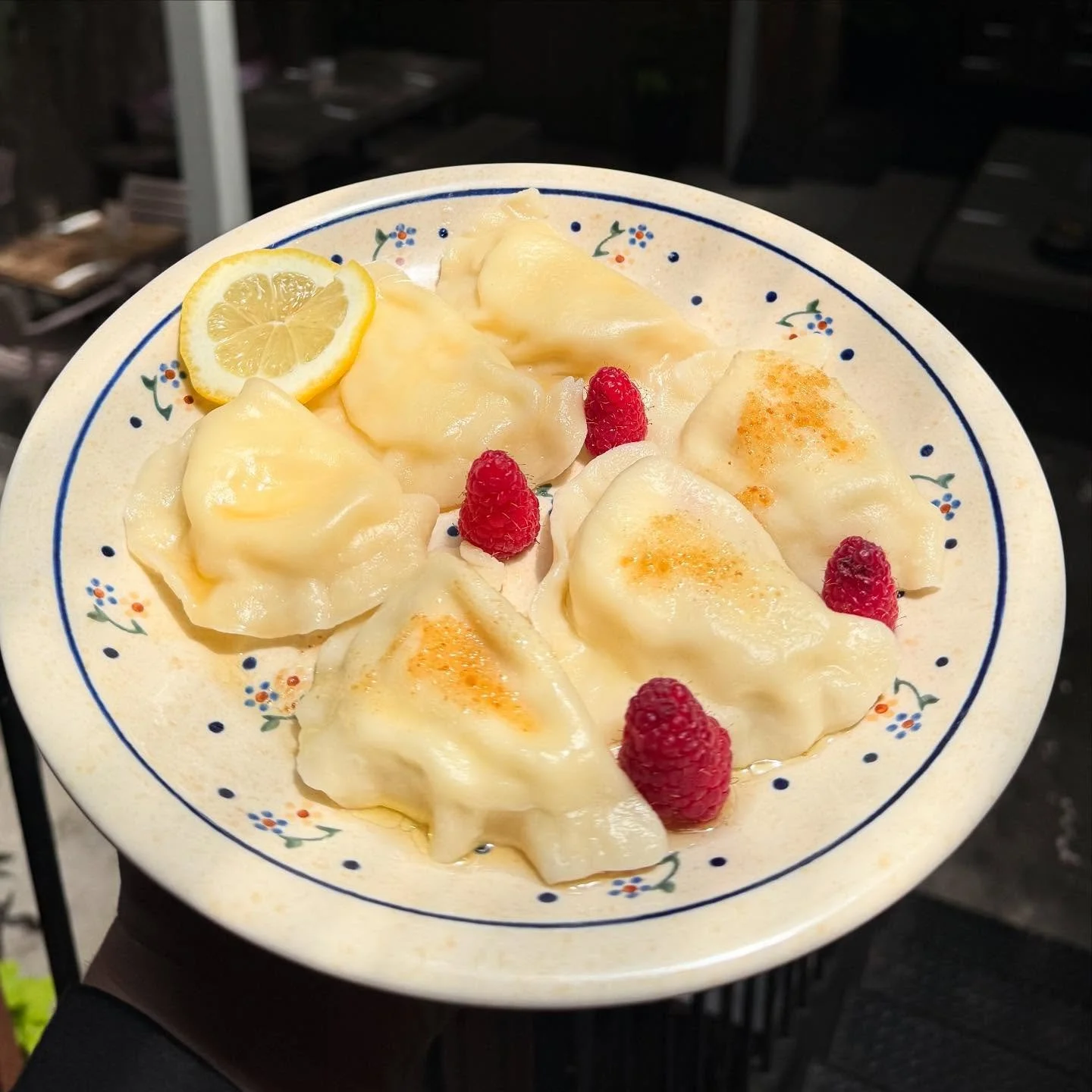 Nothing says summer like our Raspberry Sweet Cheese and Lemon Zest Pierogi&mdash;light, bright, and made for sunshine days! Come enjoy the flavors of the season at Pierozek this weekend☀️🥟 #summerfood