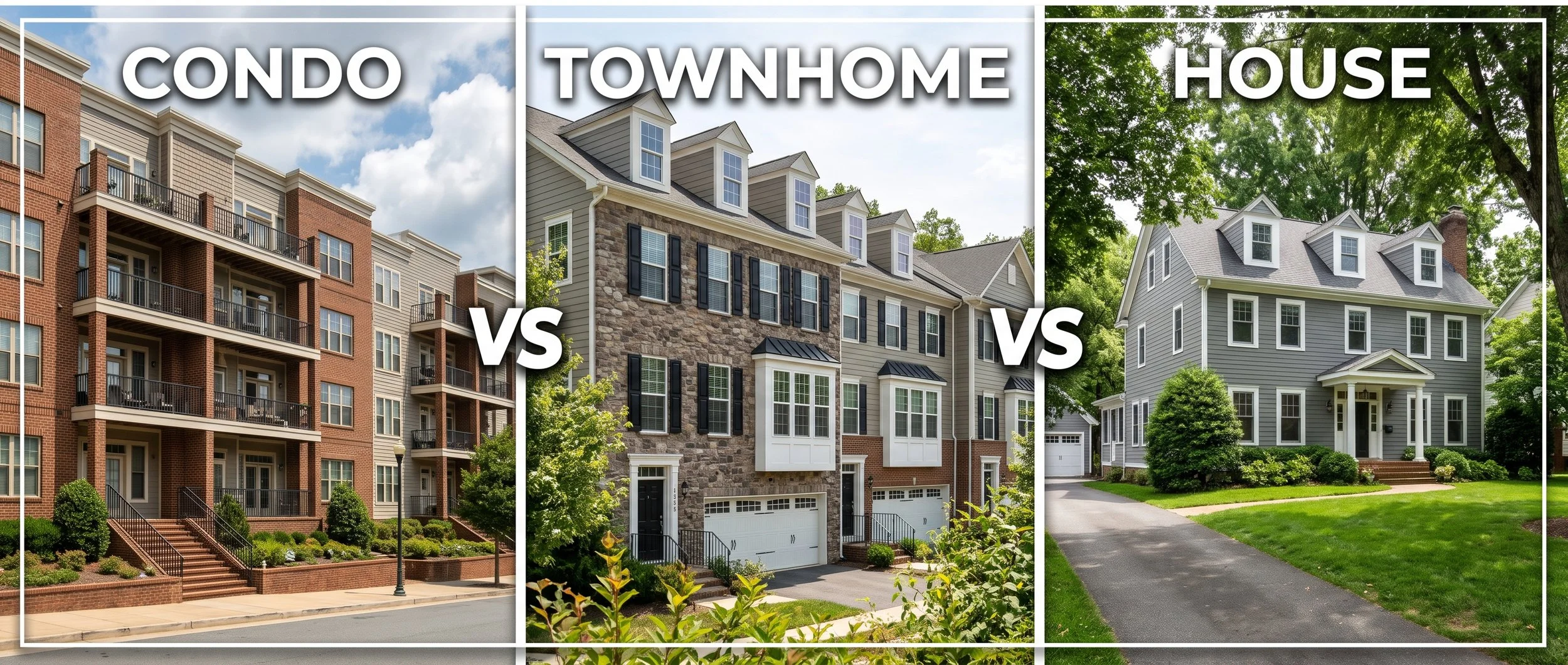 Condo, Townhouse or Detached home