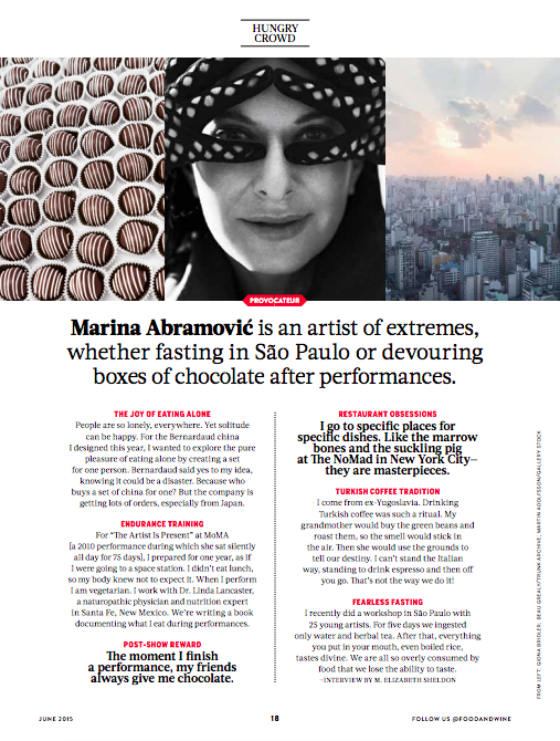 Marina Abramovich Interview