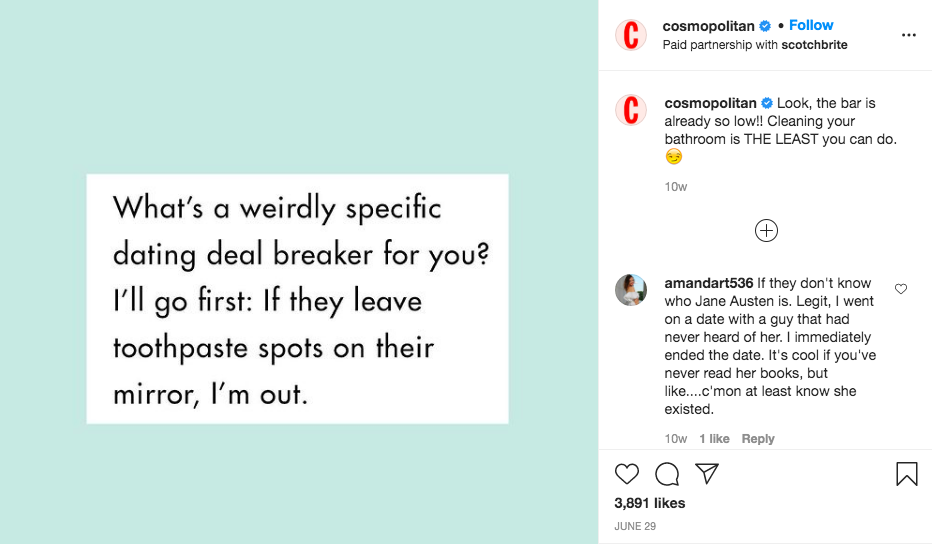 Cosmo x Scotch-Brite Insta Meme