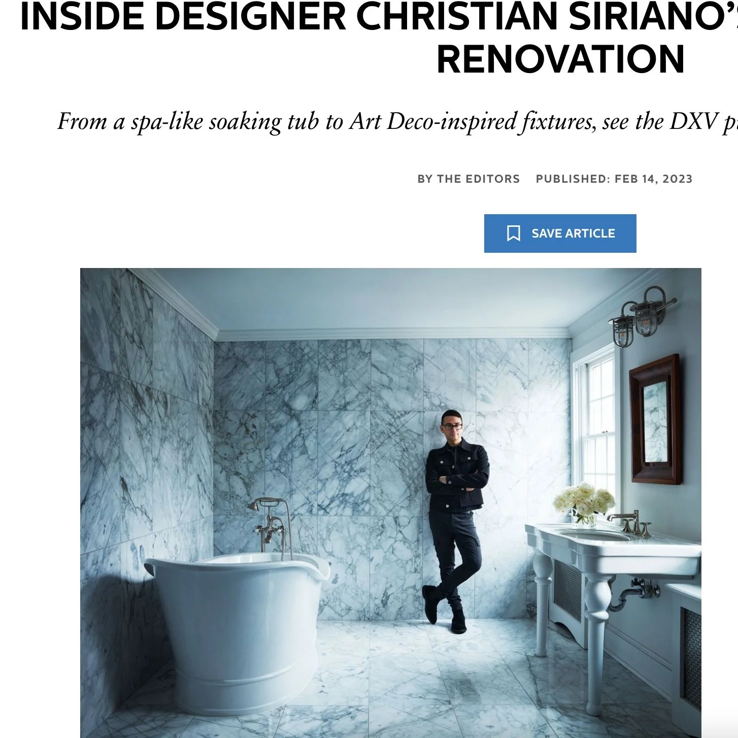 Elle Decor x DXV