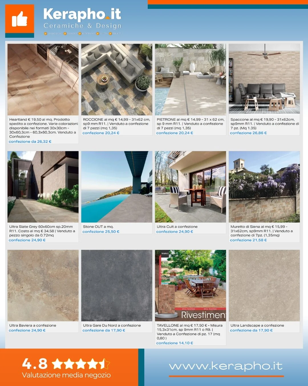 Gresporcellanato per outdoor