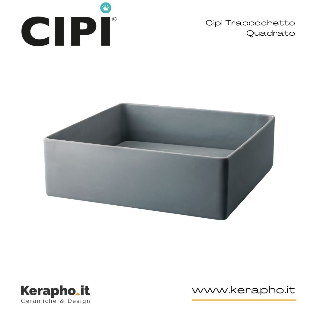 Cipi lavabo Trabocchetto quadrato grigio elefante.jpg