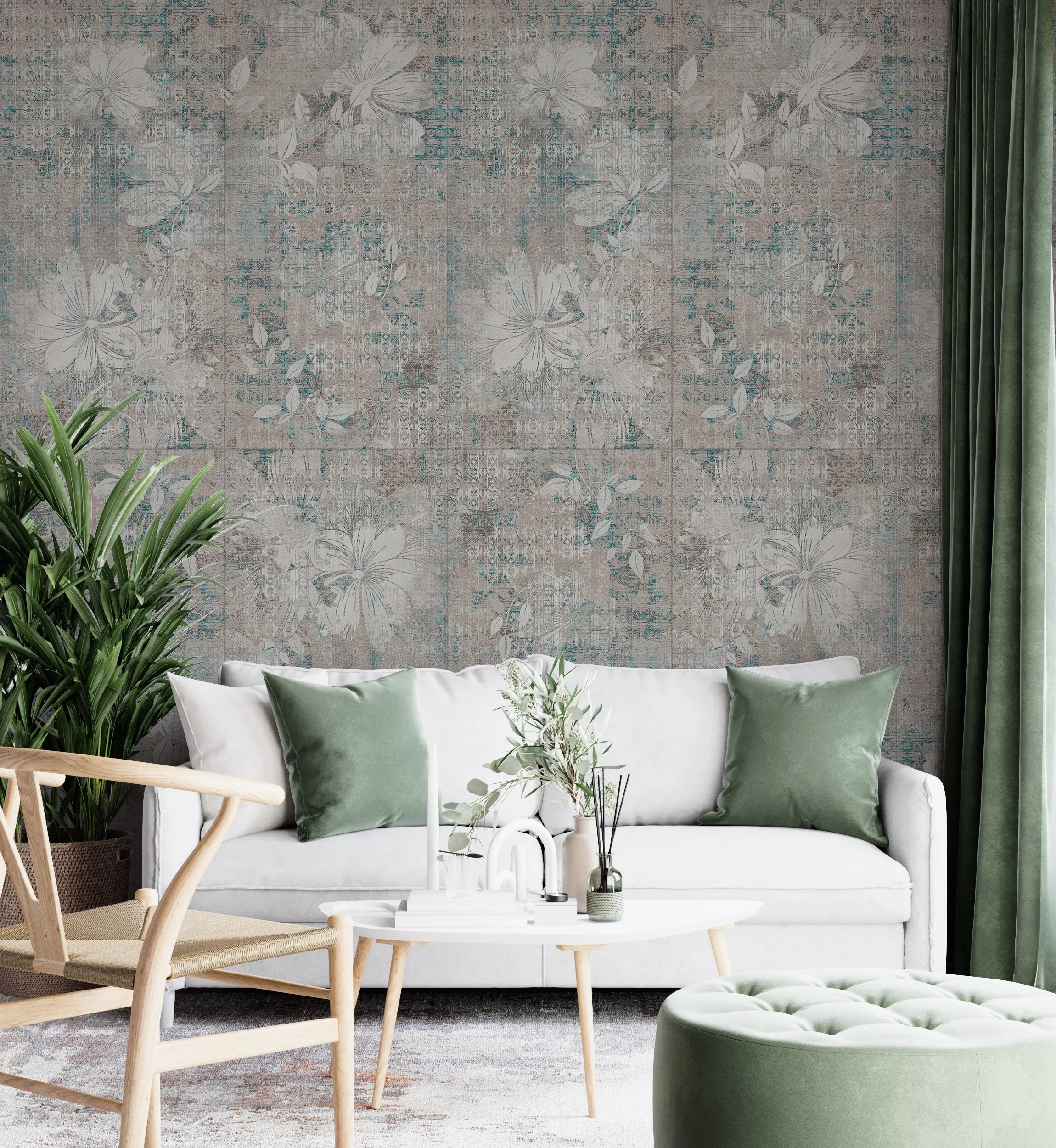Dado Ceramica Decoro Foliage Collezione Wallpapers