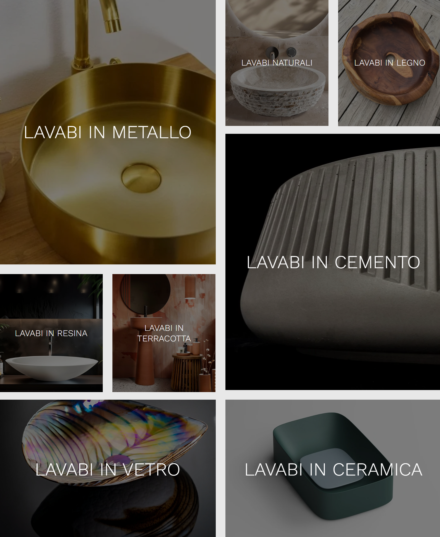 Collezione di lavabi kerapho ceramiche e design