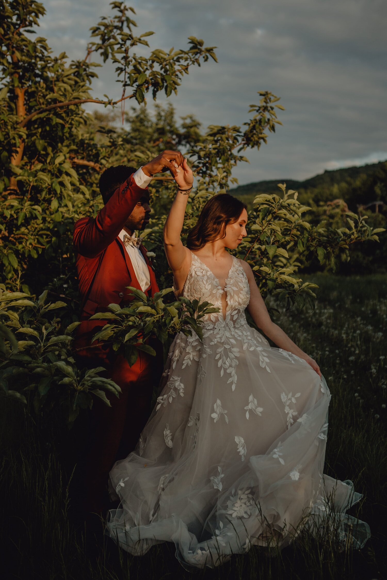 Mariage extérieur au Mont-Saint-Hilaire