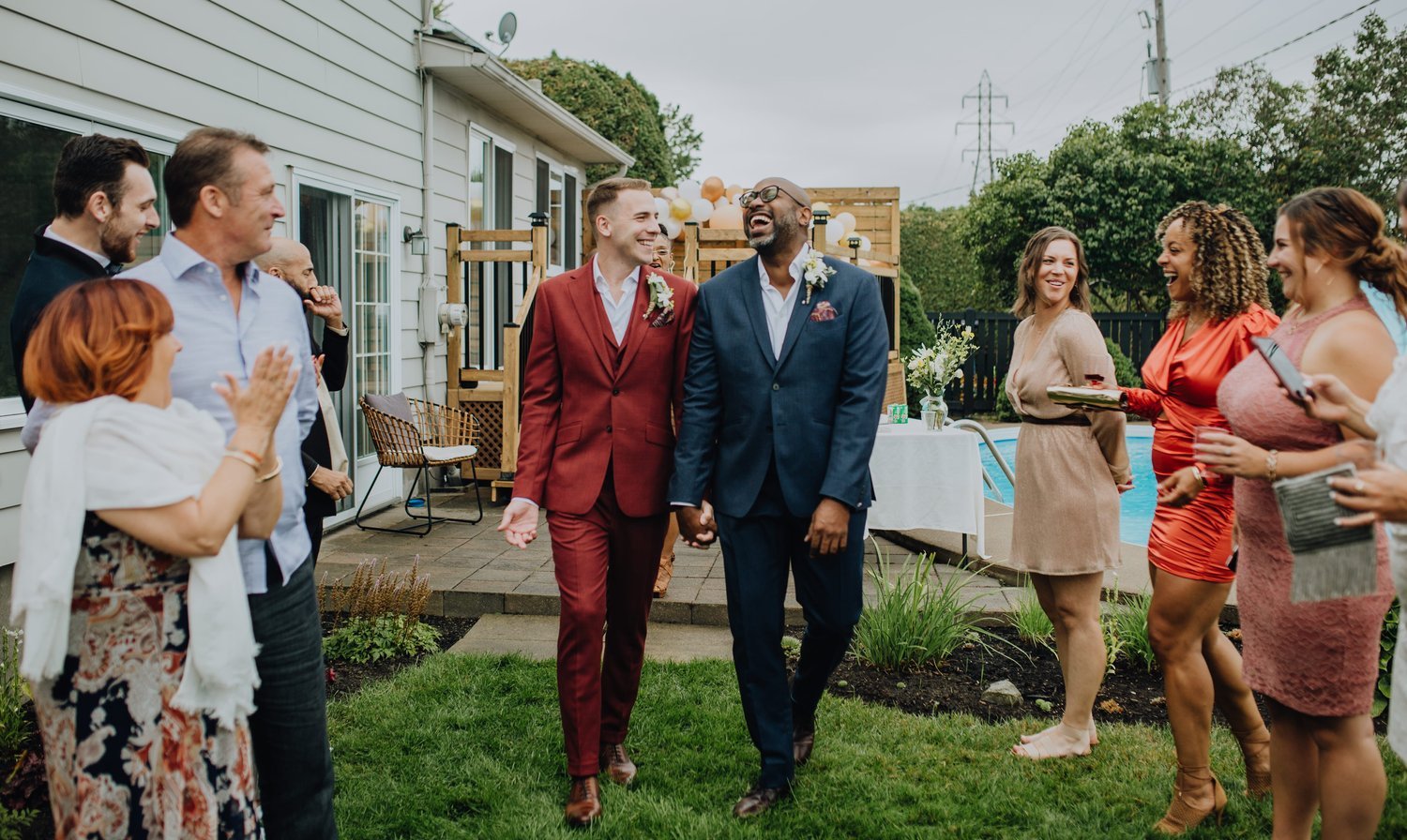Mariage d'hommes en automne