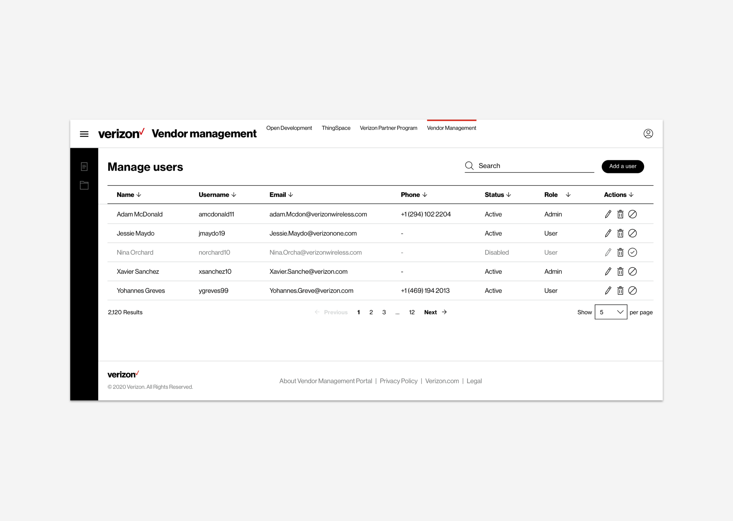 Manage users