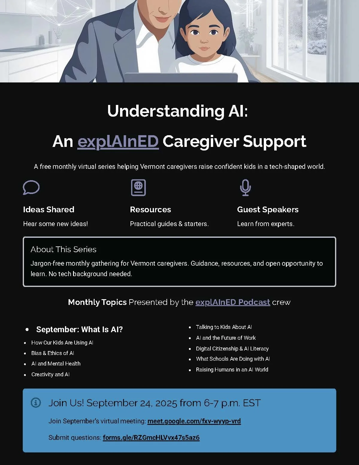 Understanding AI: An explAInED Caregiver Support