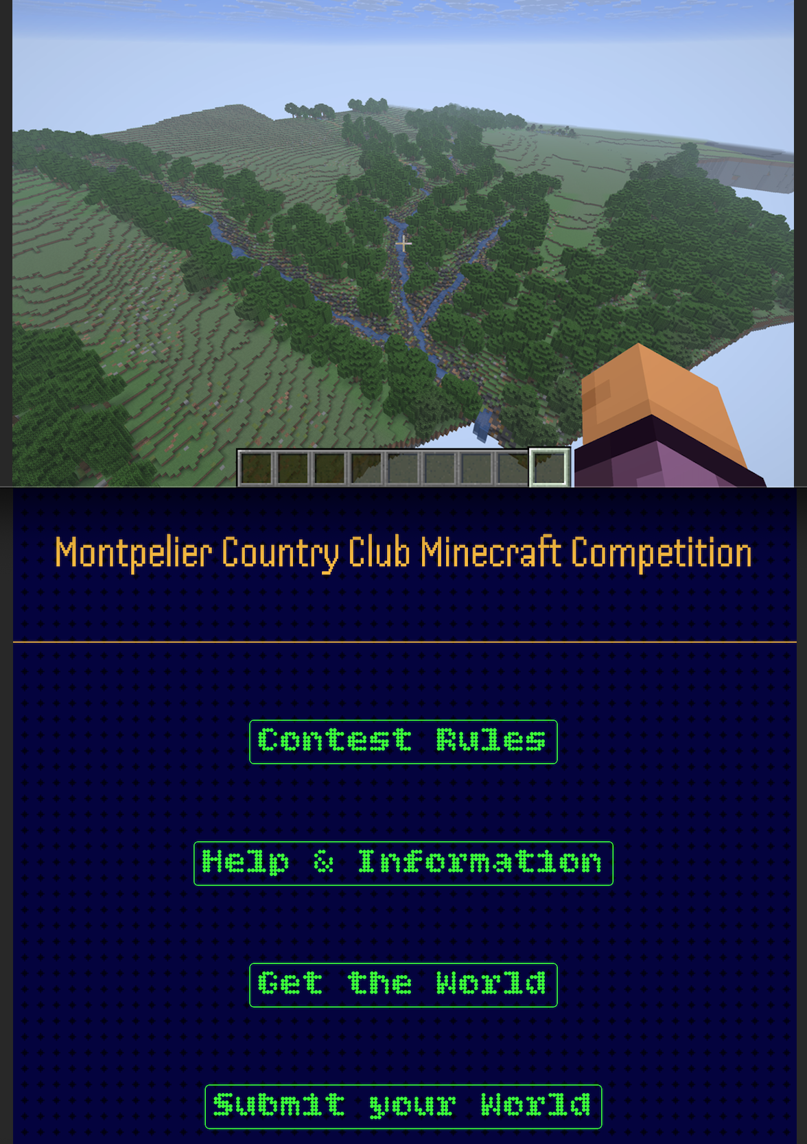 Montpelier Country Club Minecraft Competition