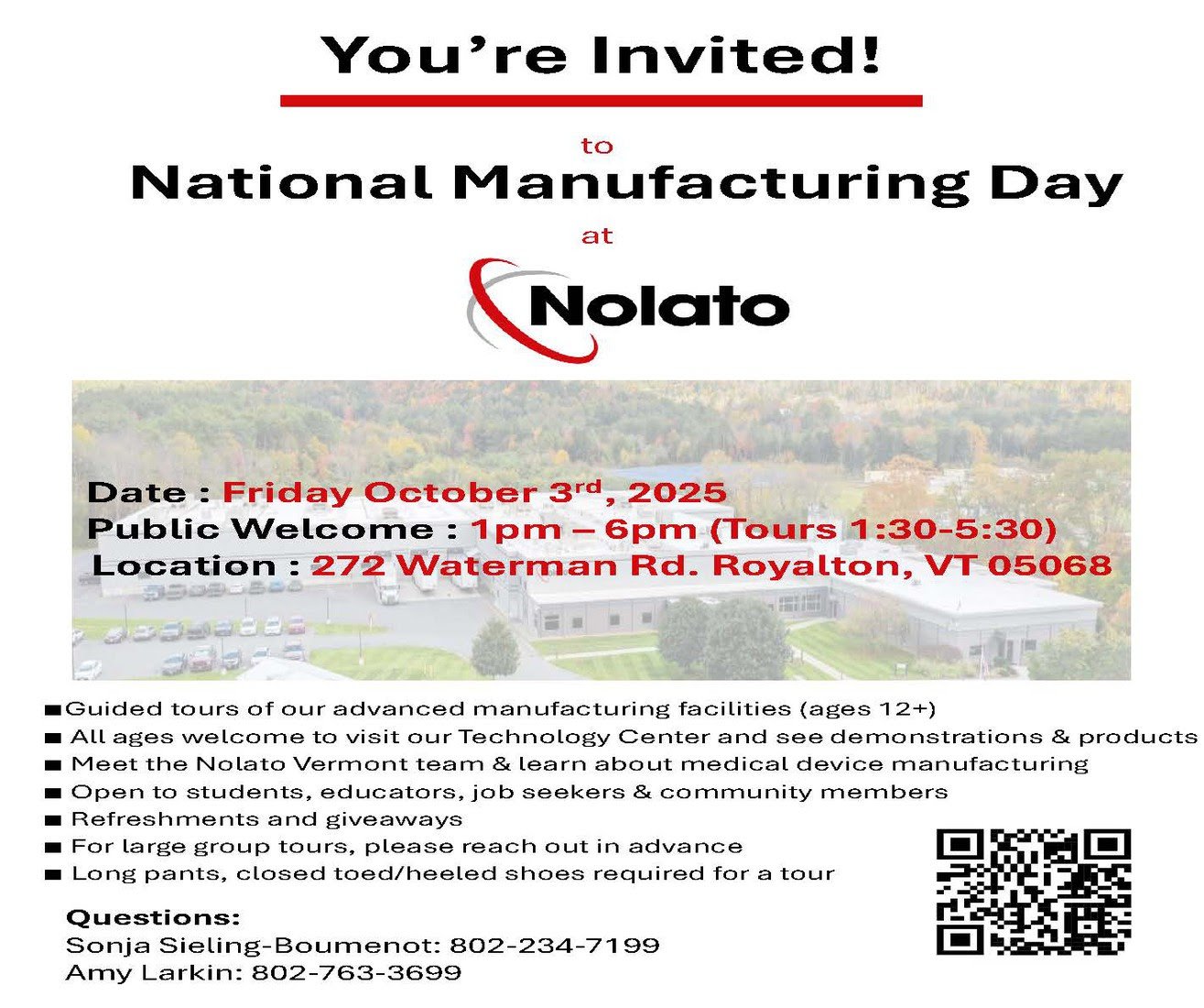 Nolato National Manufacturing Day