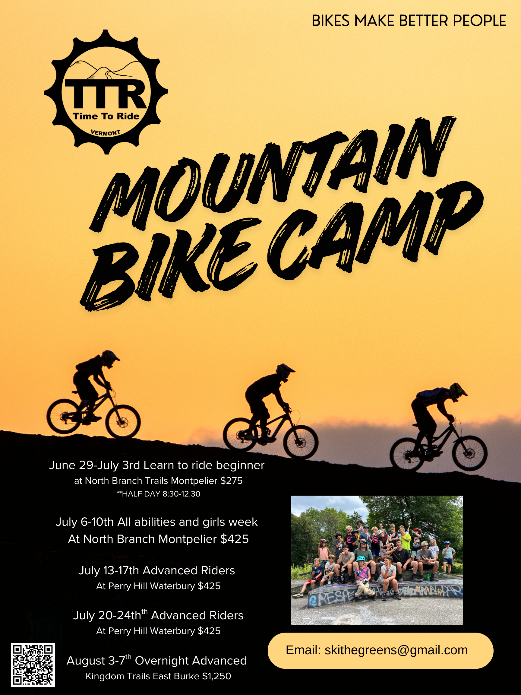 Time to Ride Mountain Bike Camp