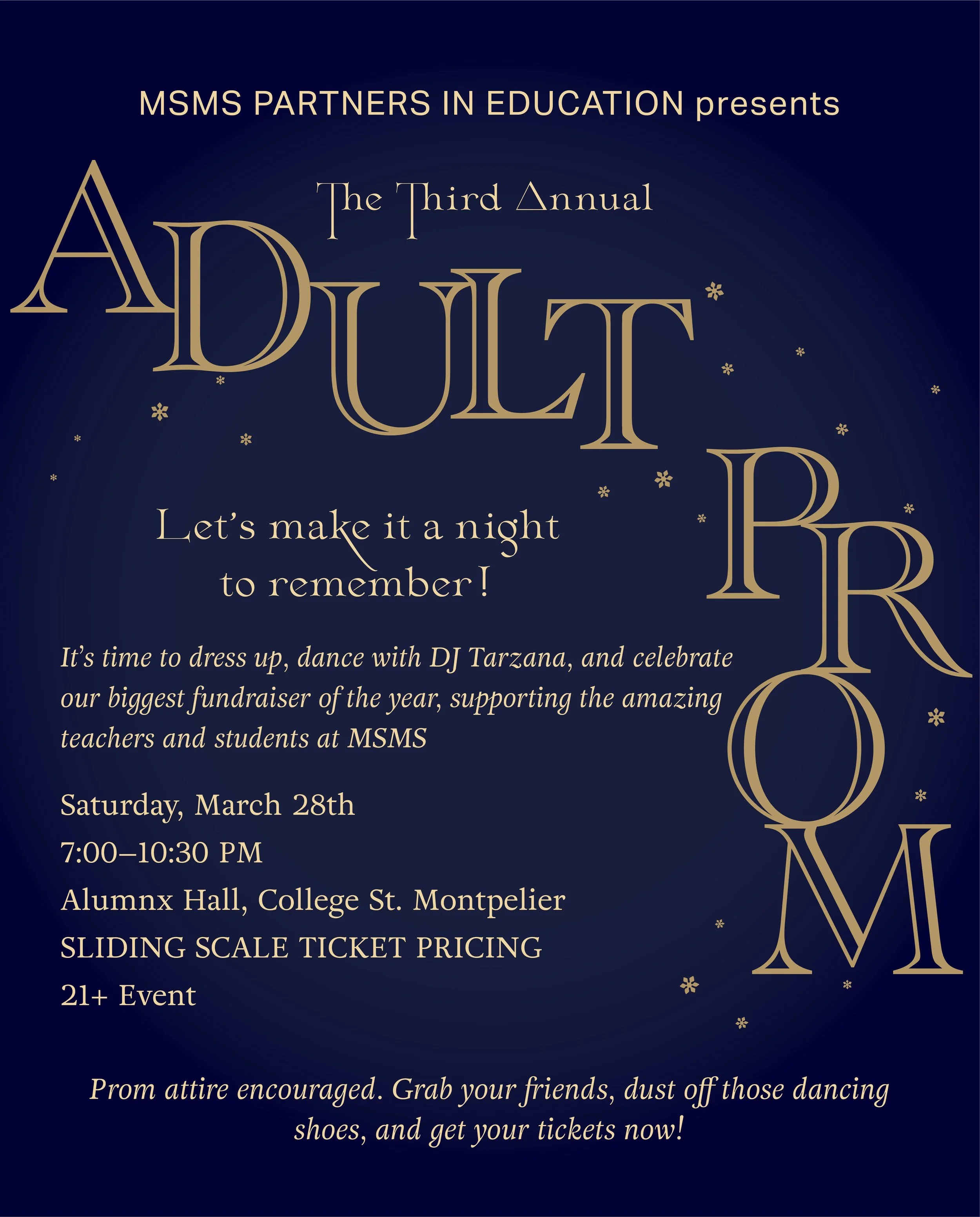 MSMS PIE Adult Prom