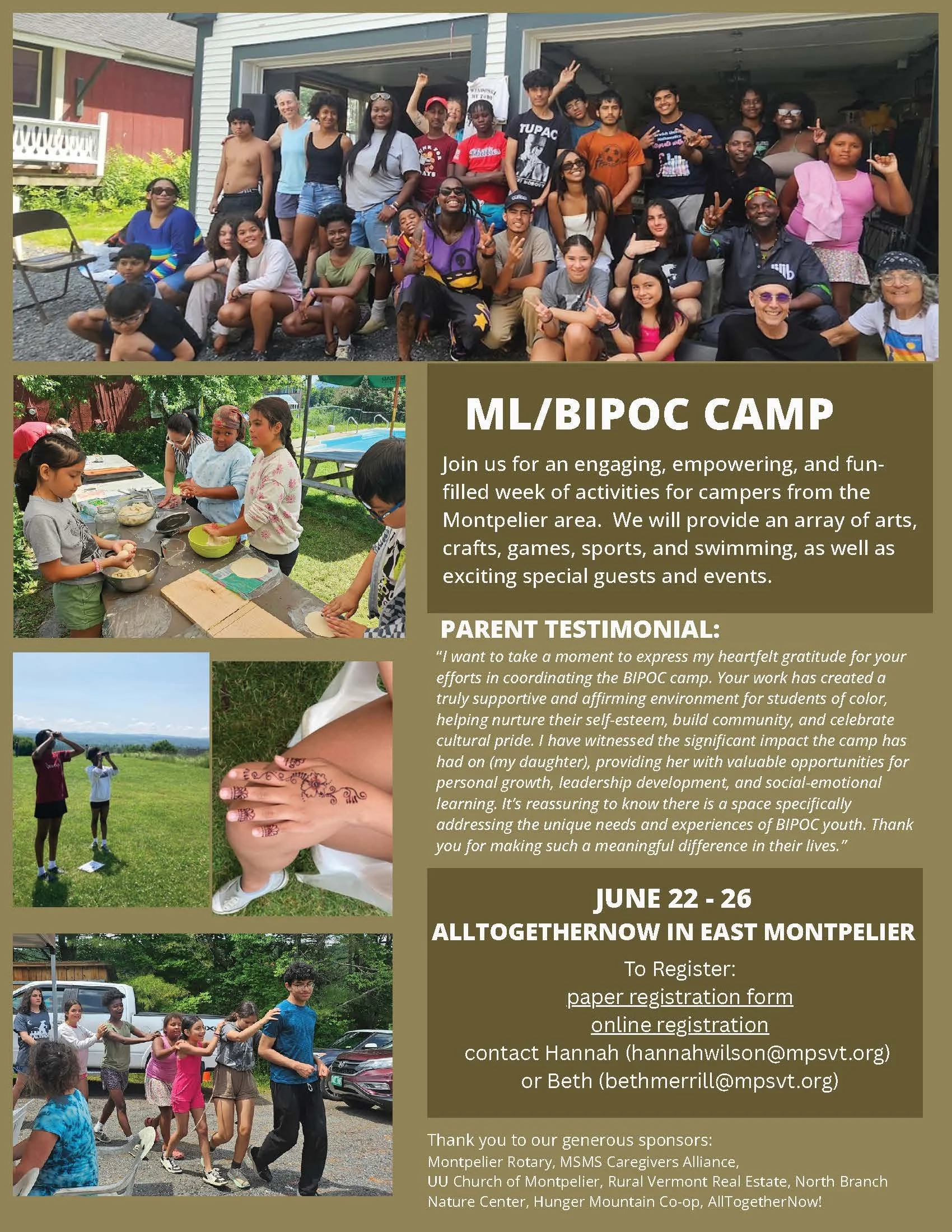 ML/BIPOC Camp
