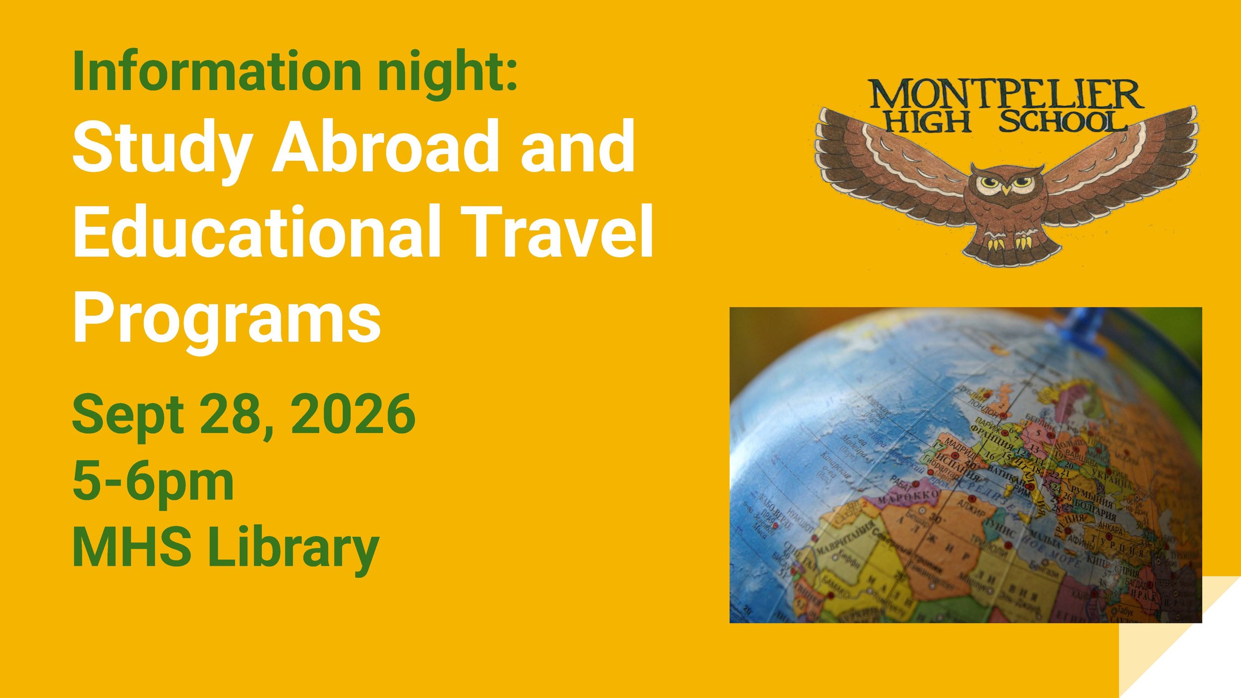 Study Abroad and Educational Travel Programs Information Session 