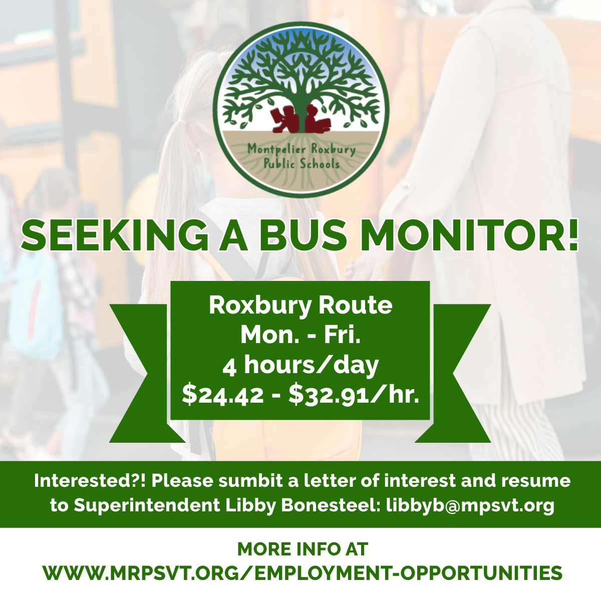 Bus Routes — Montpelier Roxbury Public Schools