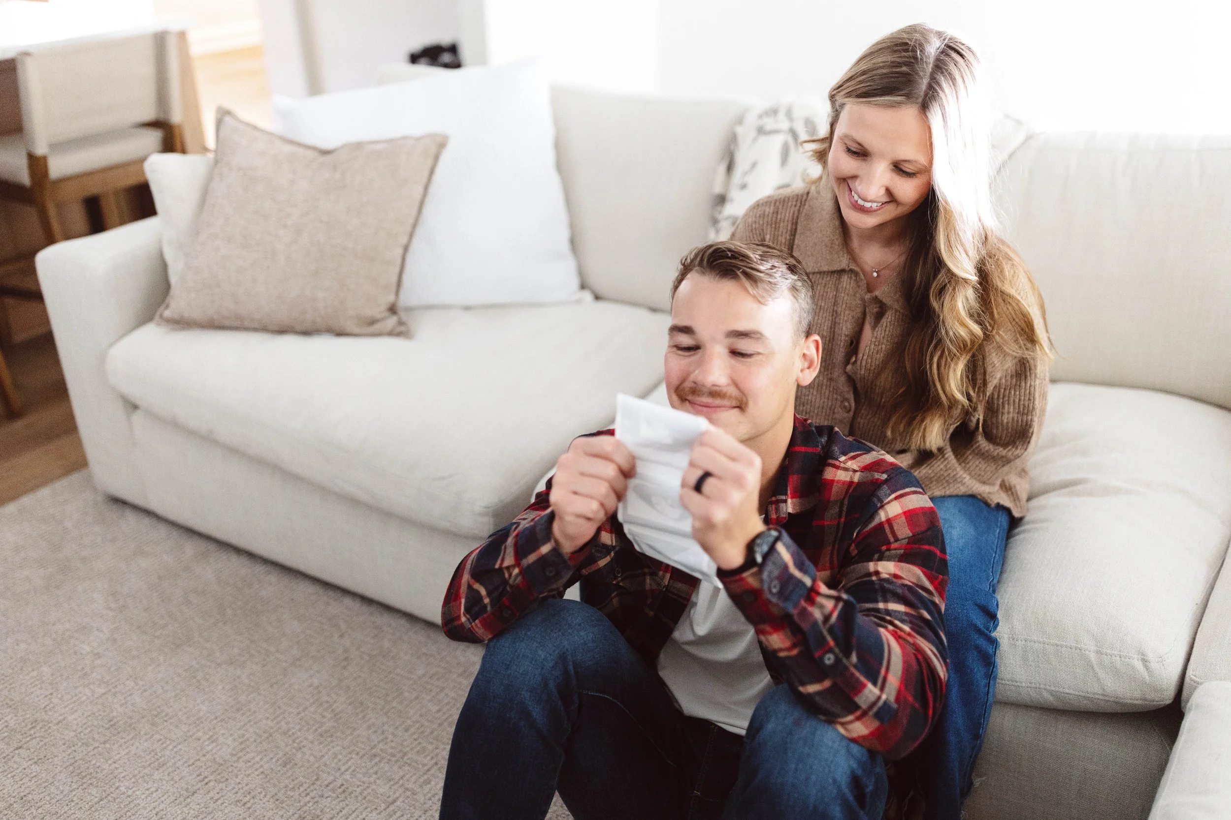 In home maternity family session
