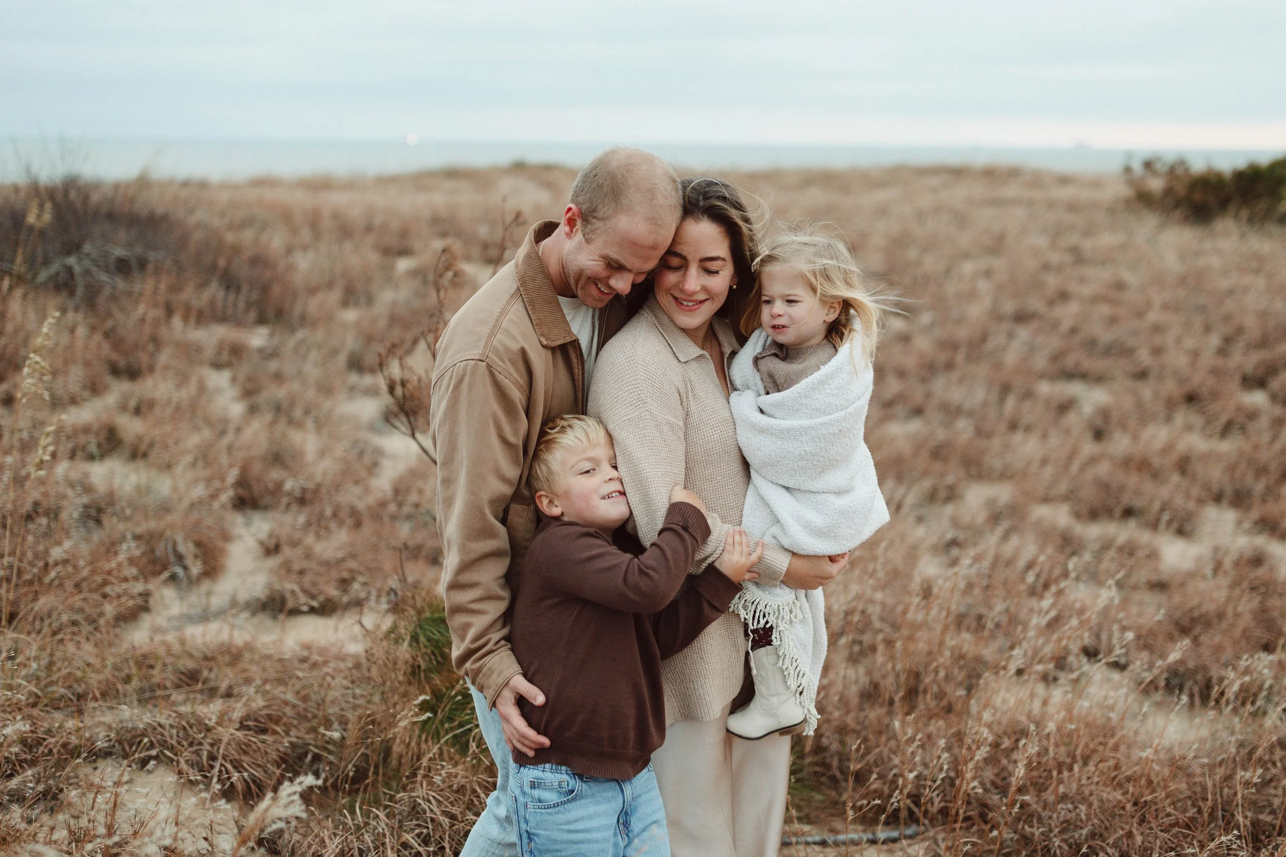 A Windy, Joyful Virginia BeachFamily Session | The Clarke Family