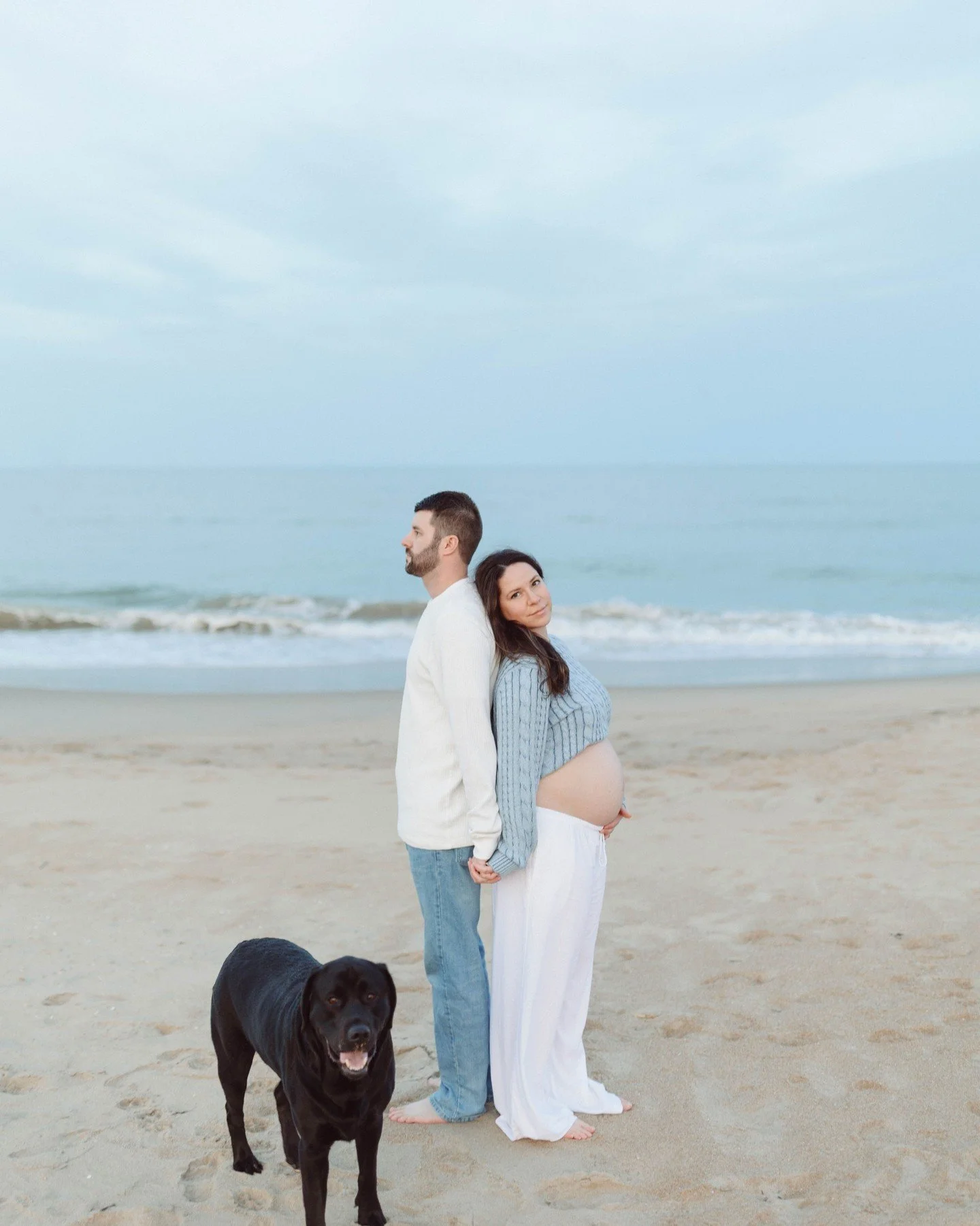 I do so many maternity sessions at the beach but each turns out so differently, and here's why: 
The weather is different, the lighting can often be quite different, and most importantly: 
You're different. 
I don't give you a cookie cutter set of po