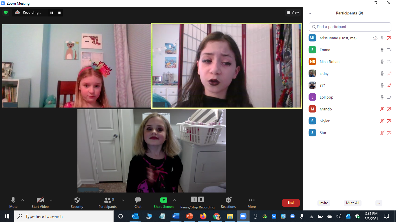 Virtual Let’s Make A Play class