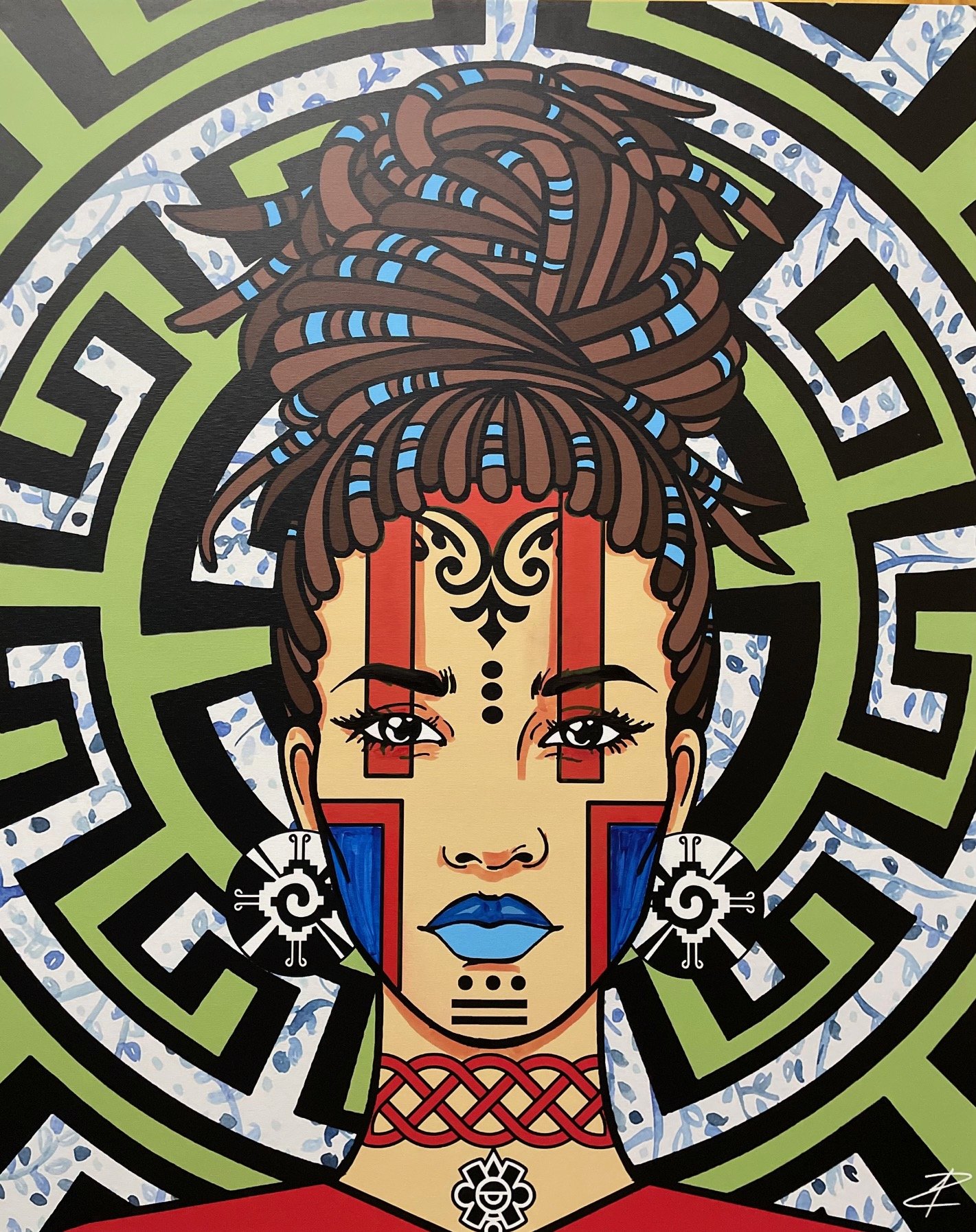Mayan Afro Queen by Jesse Raudales.jpg