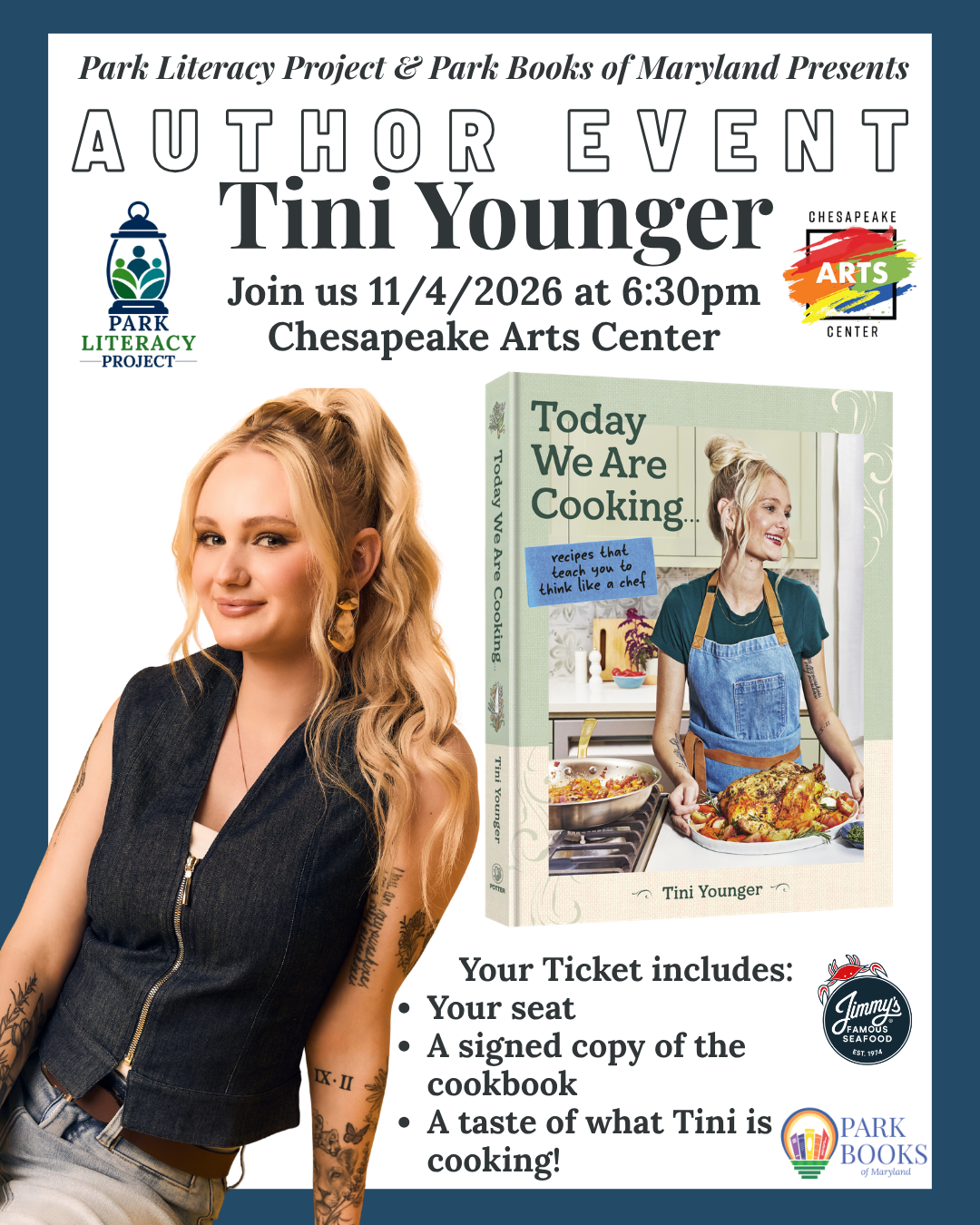 Park Literacy Project &amp; Park Books of Maryland Presents.. Author Tini Younger