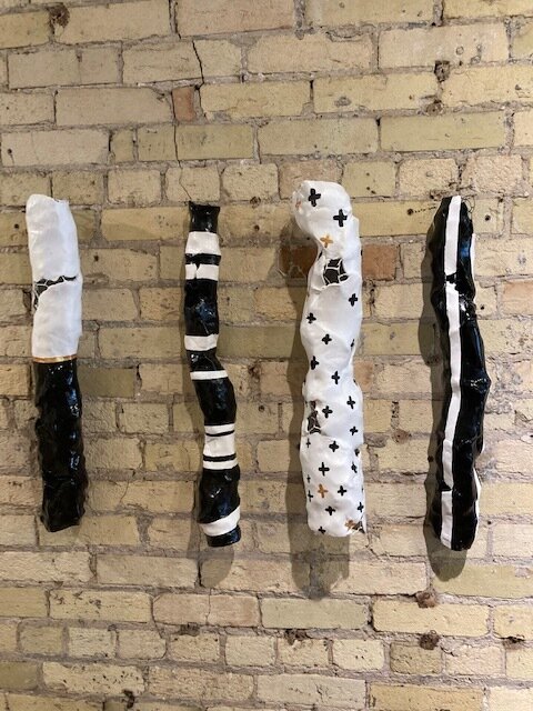 Black &amp; White Wall Sculptures