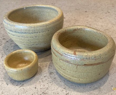 Yellow Stoneware Bowls