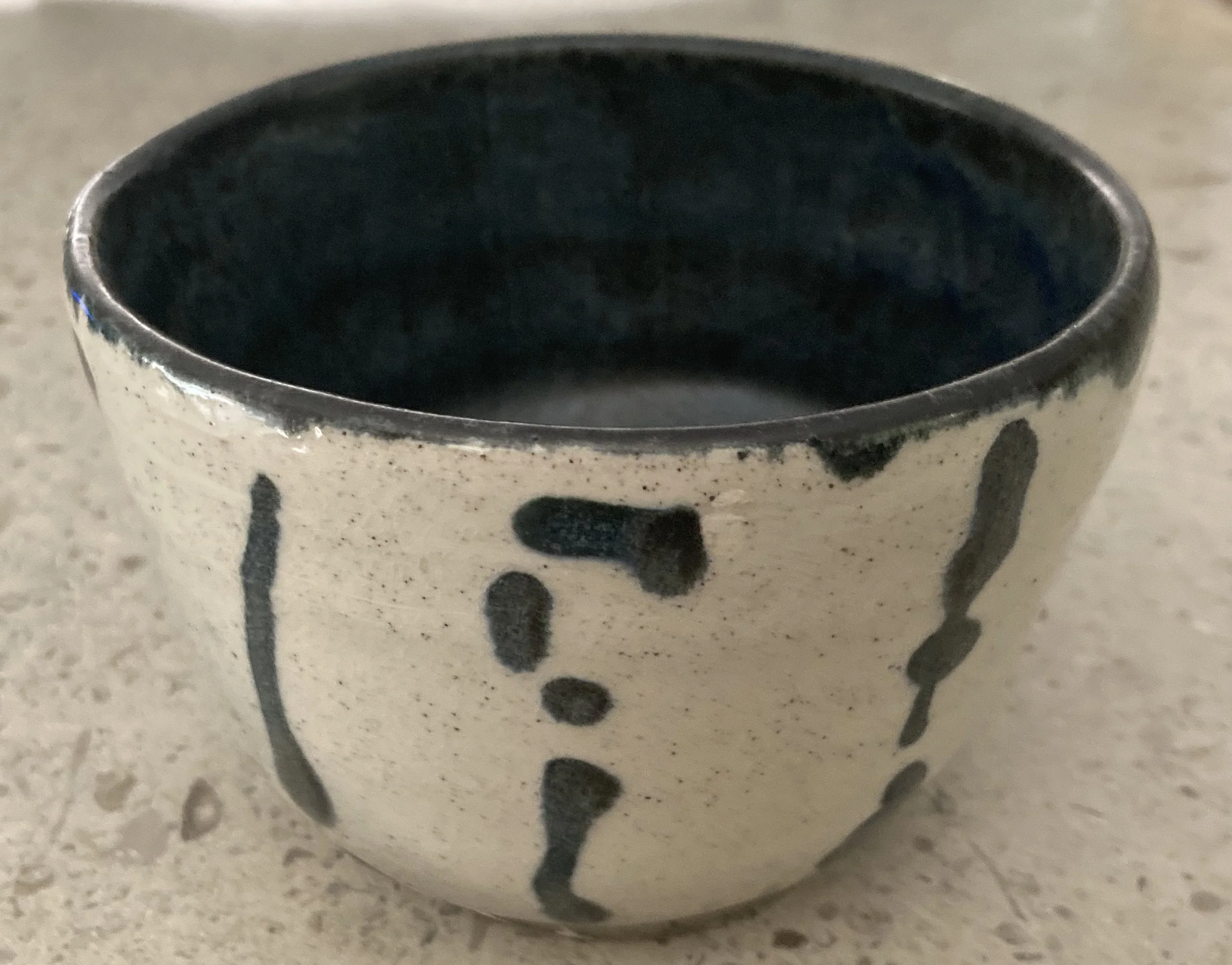 Pot -Stoneware with Blue-Black - 5 dia x 4 ht.jpg