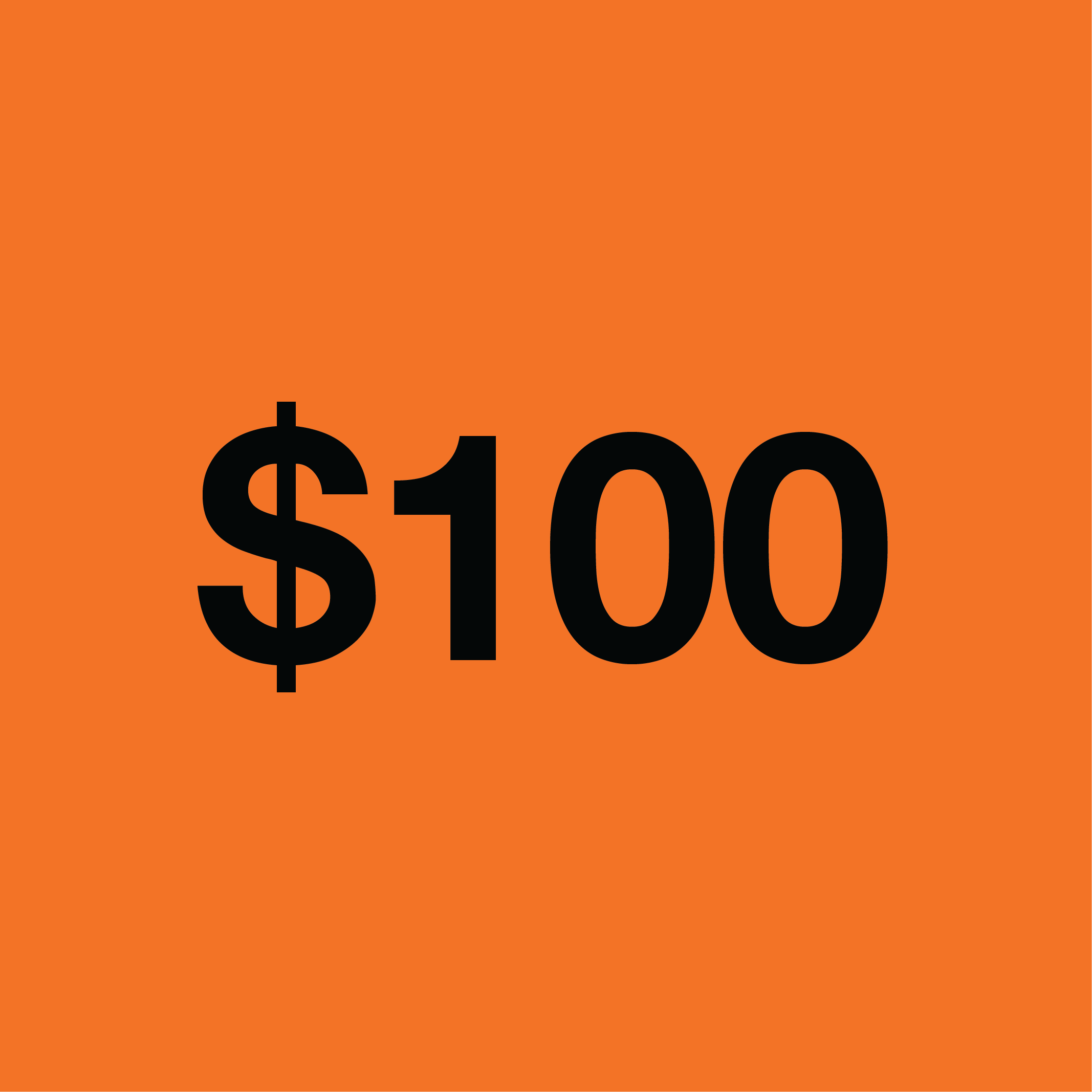 $100