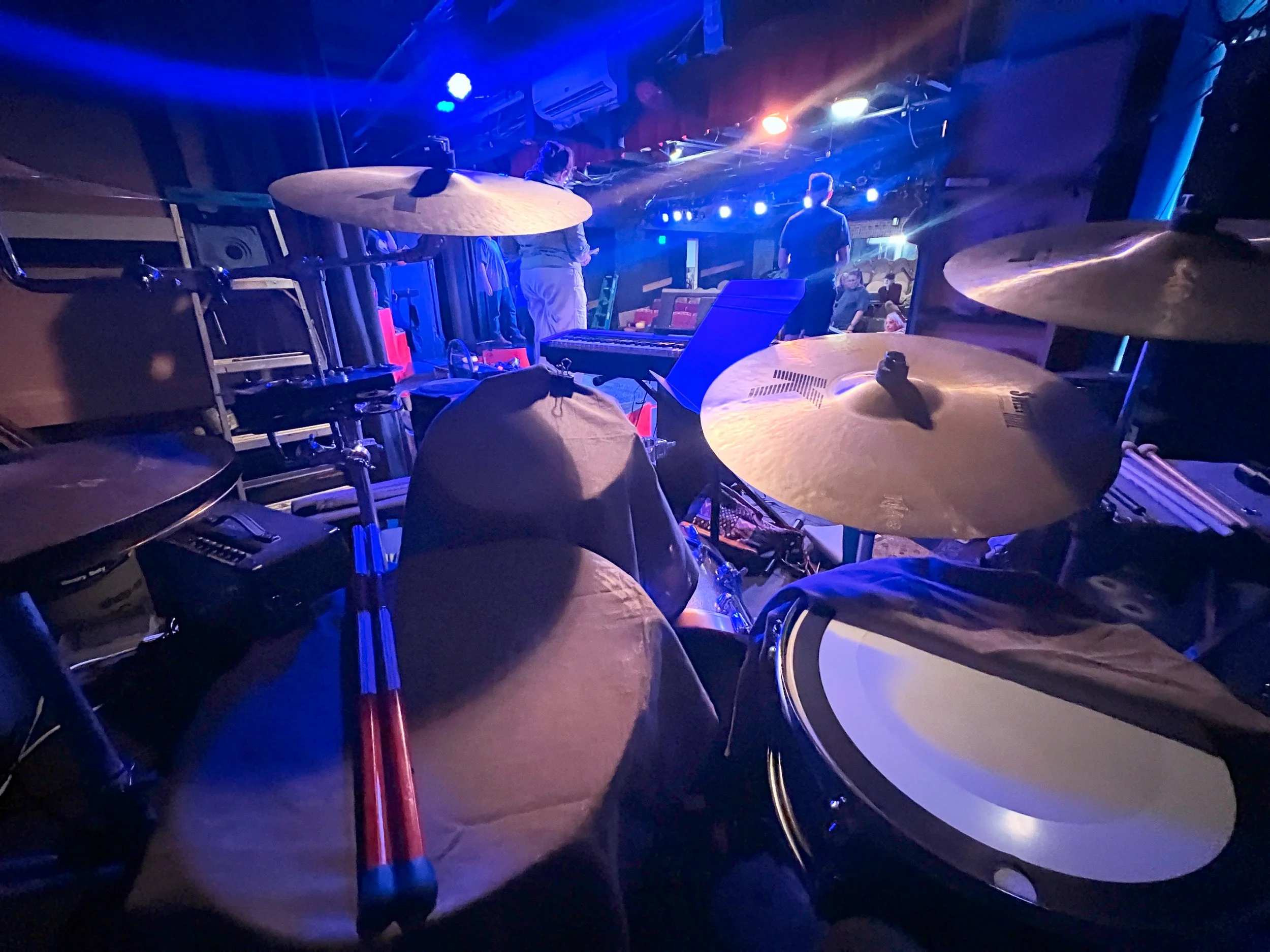 Drum Kit in Rehearsal for Working Musical