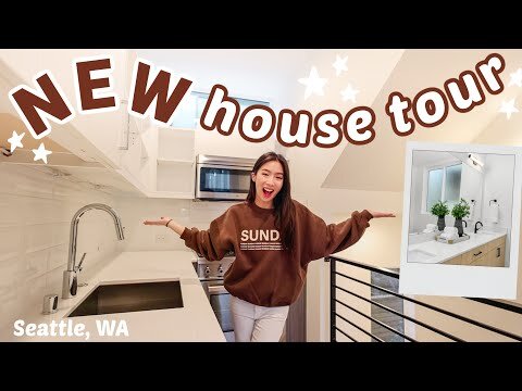 EMPTY HOUSE TOUR in SEATTLE 🏡 !! *SHE'S CUTEEE*
