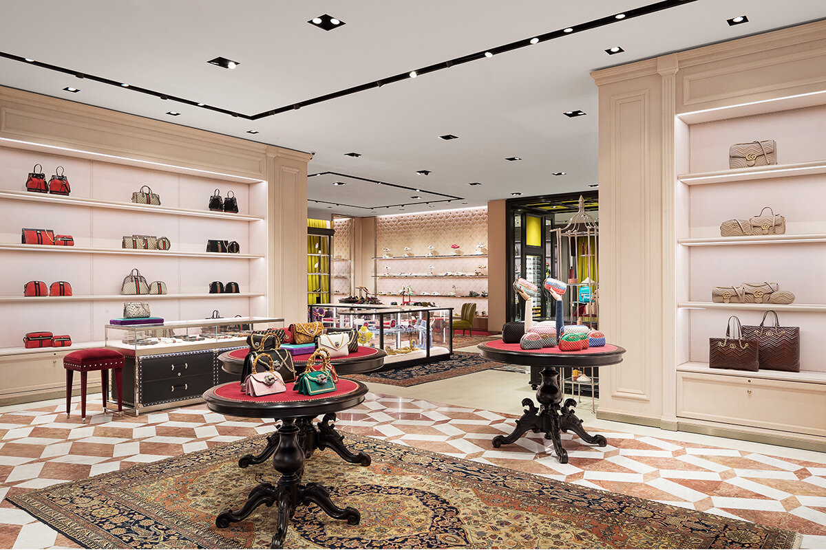 Interior Design Shoot For New Gucci Long Island Store At