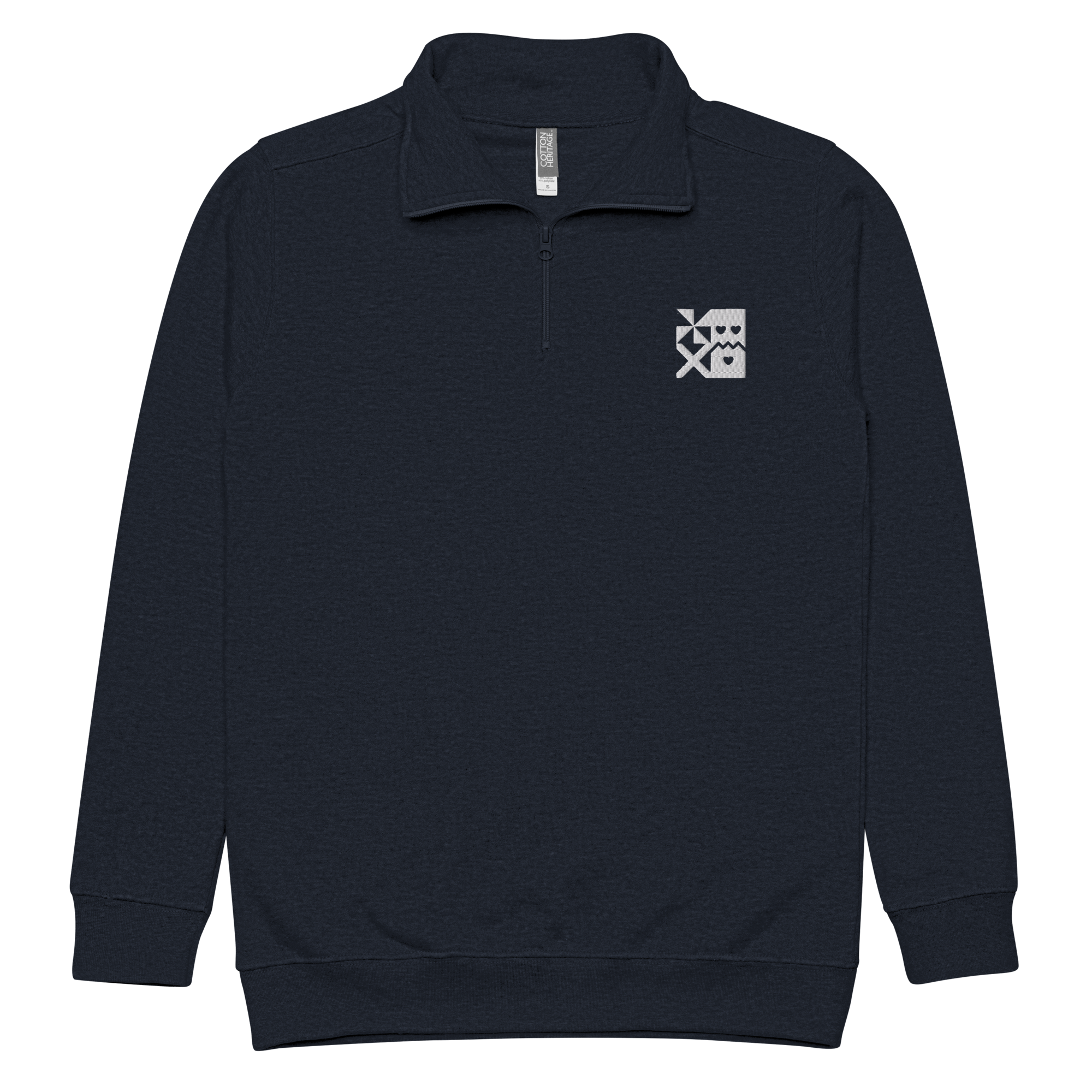 unisex-fleece-pullover-navy-front-68c0685d668bb.png