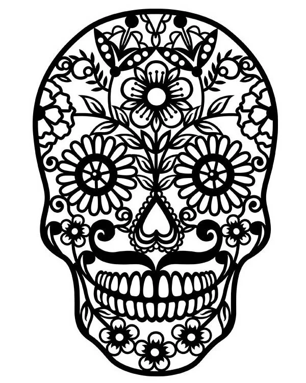 Free Svg Halloween Sugar Skull For Instant Download Hela Crafty