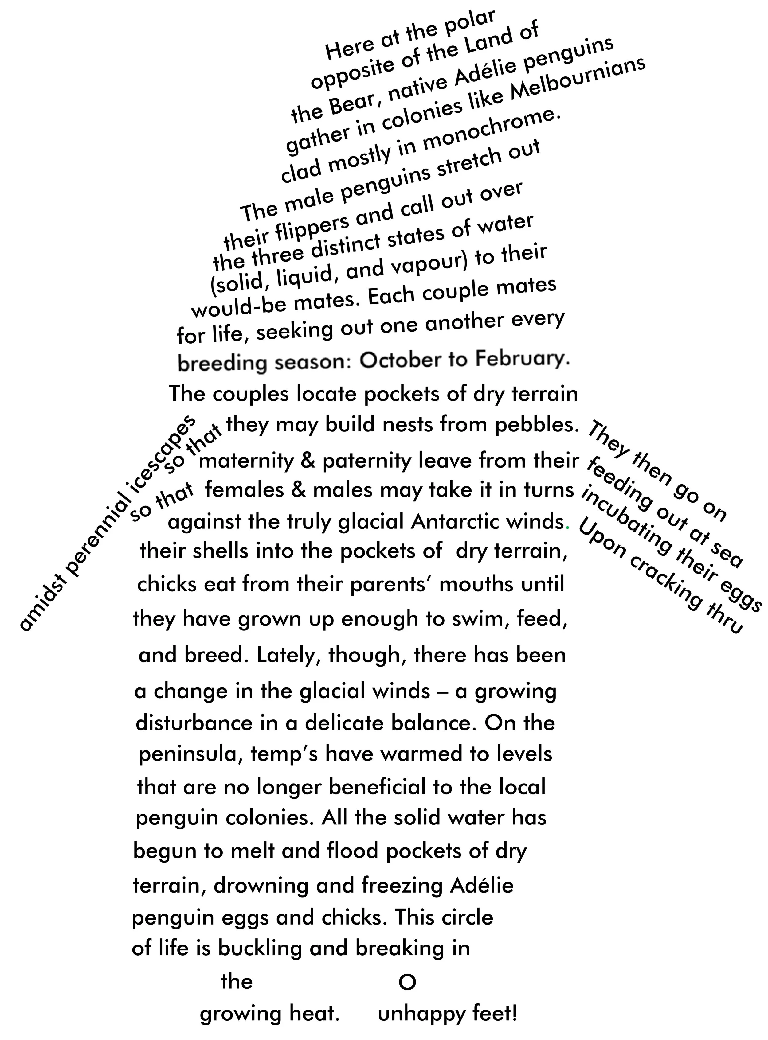 Michael Leach Adelie Penguin Antarctic Poetry