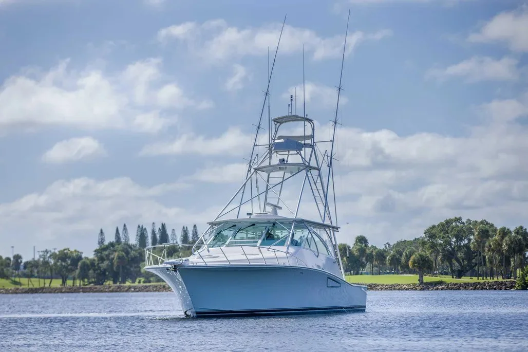 The Cabo 52 Express off the port bow