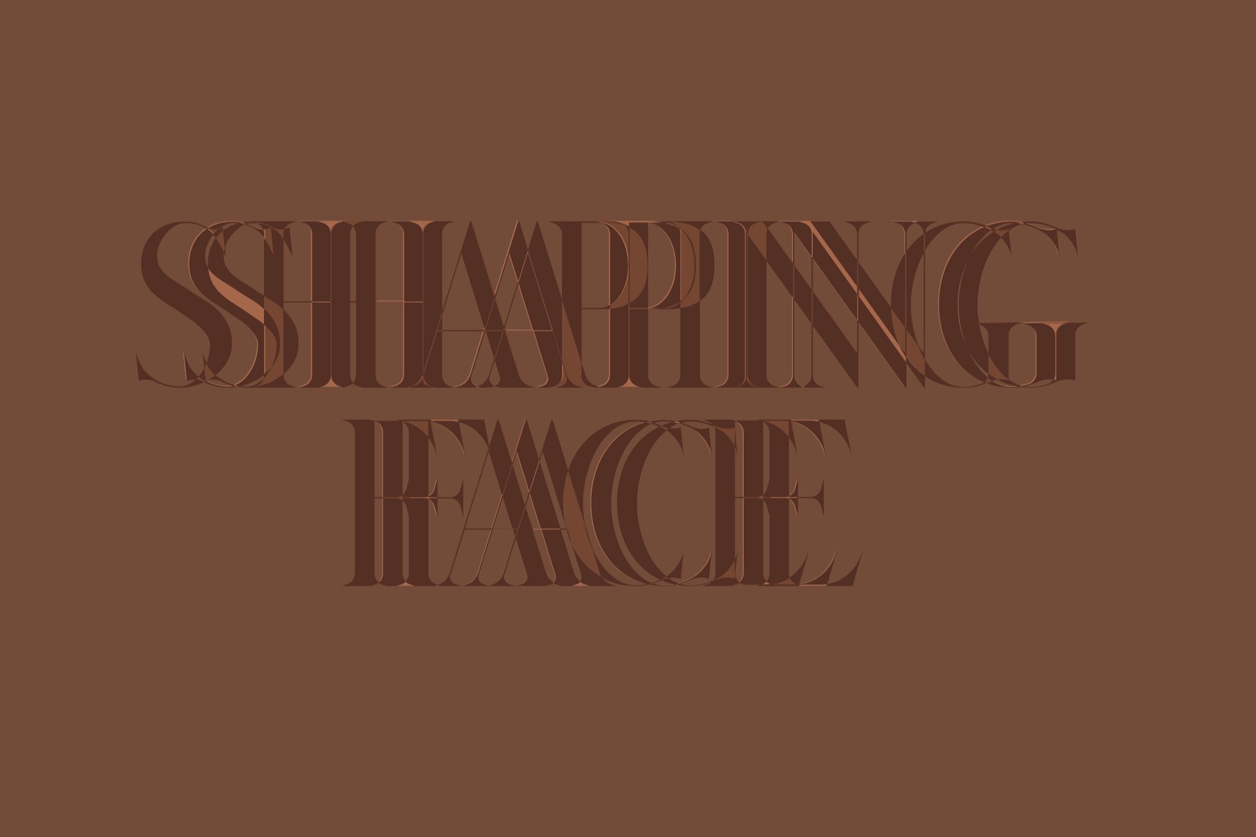 Logo for graduate thesis project Shaping Face