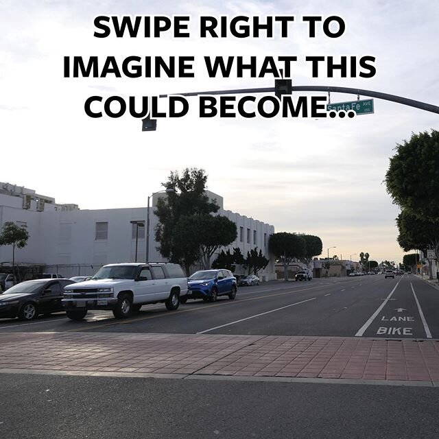 Compton Boulevard between Alameda and Santa Fe is not as active as it was decades ago, but vacant lots and a wide road present opportunities to liven up the corridor. Which of the 3 alternatives do you like the most? The least? Comments are appreciat