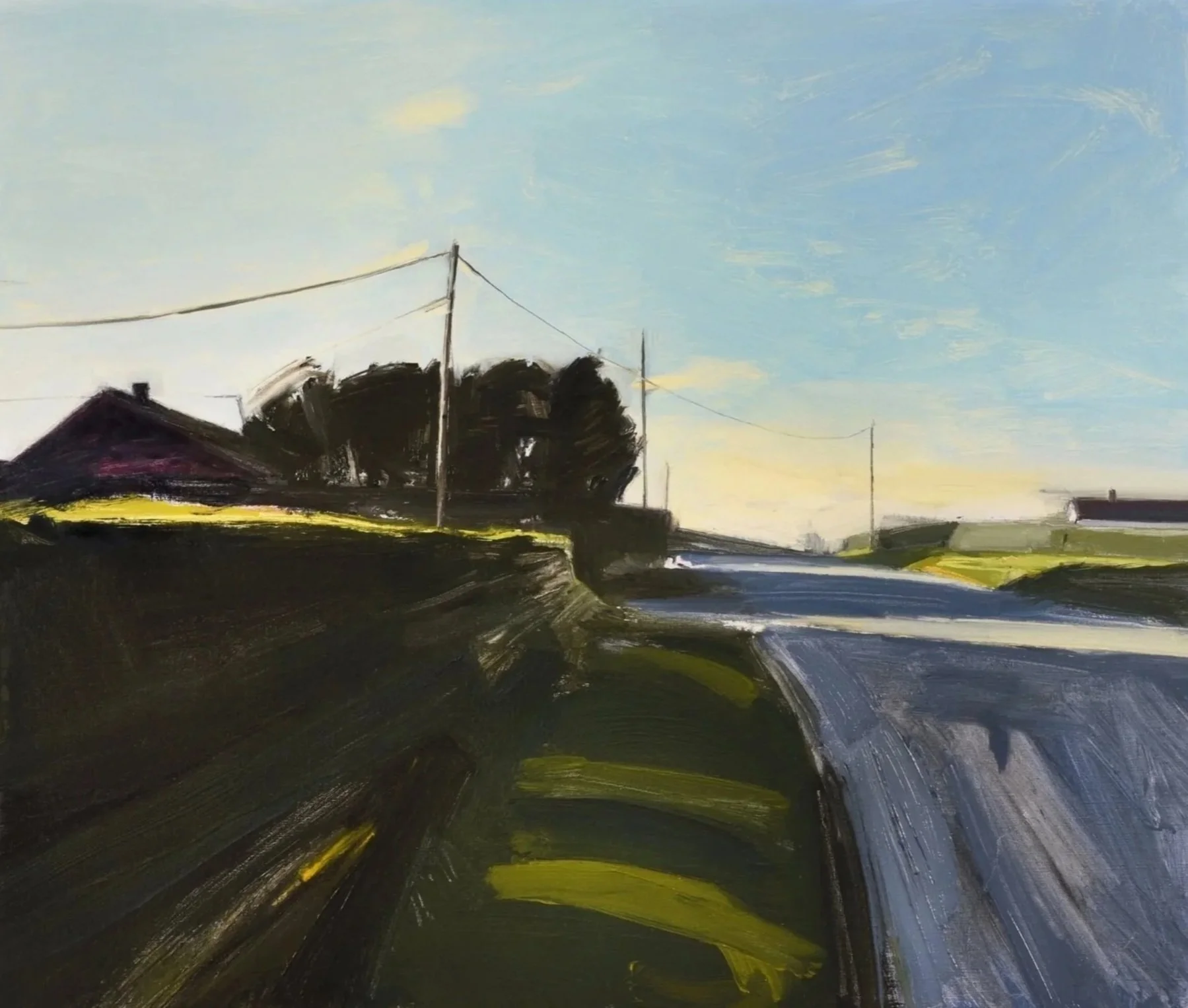 Cantlop Road, oil on canvas, 27" x 32"