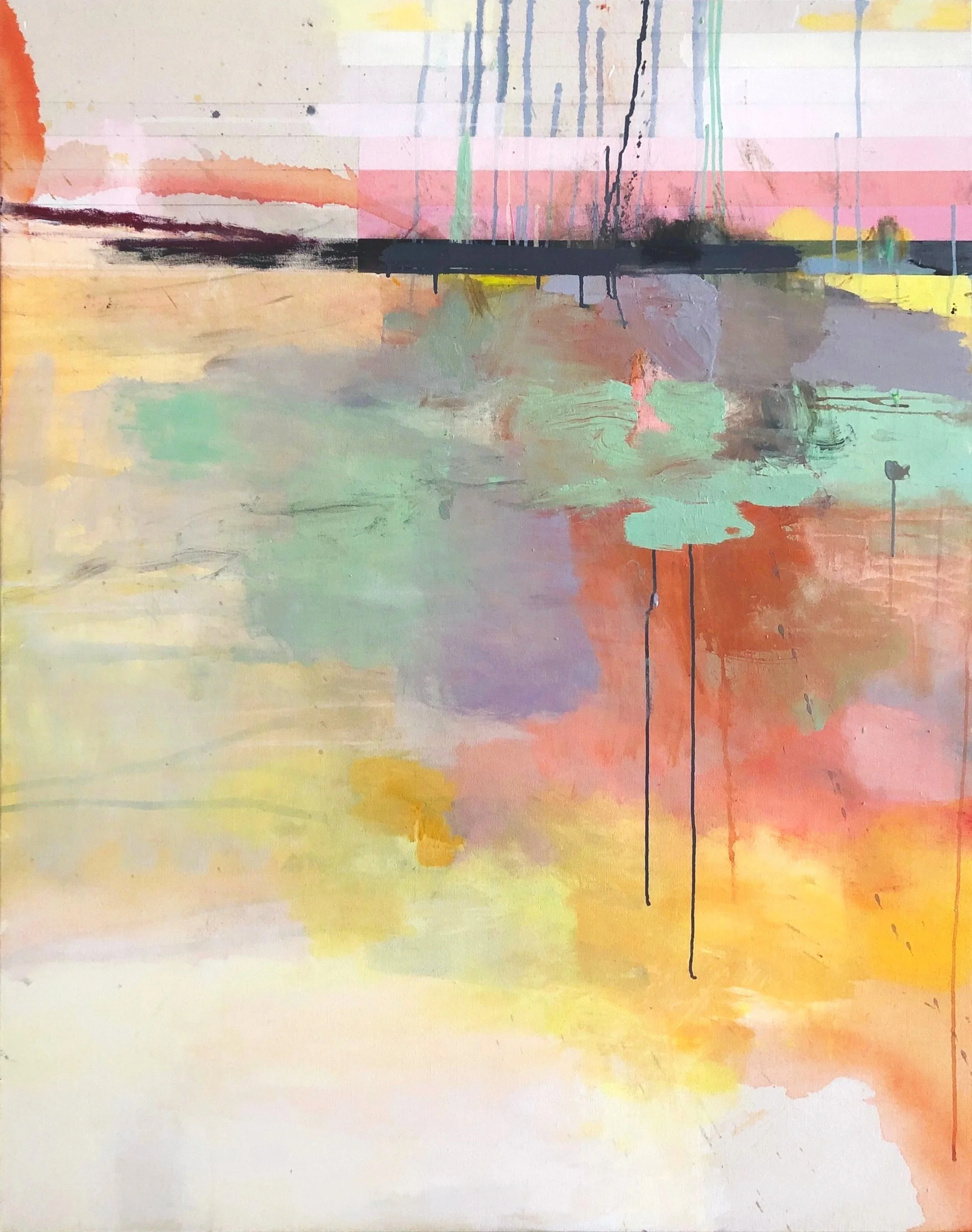Dreaded Sunset IV, oil on canvas, 54" x 40"