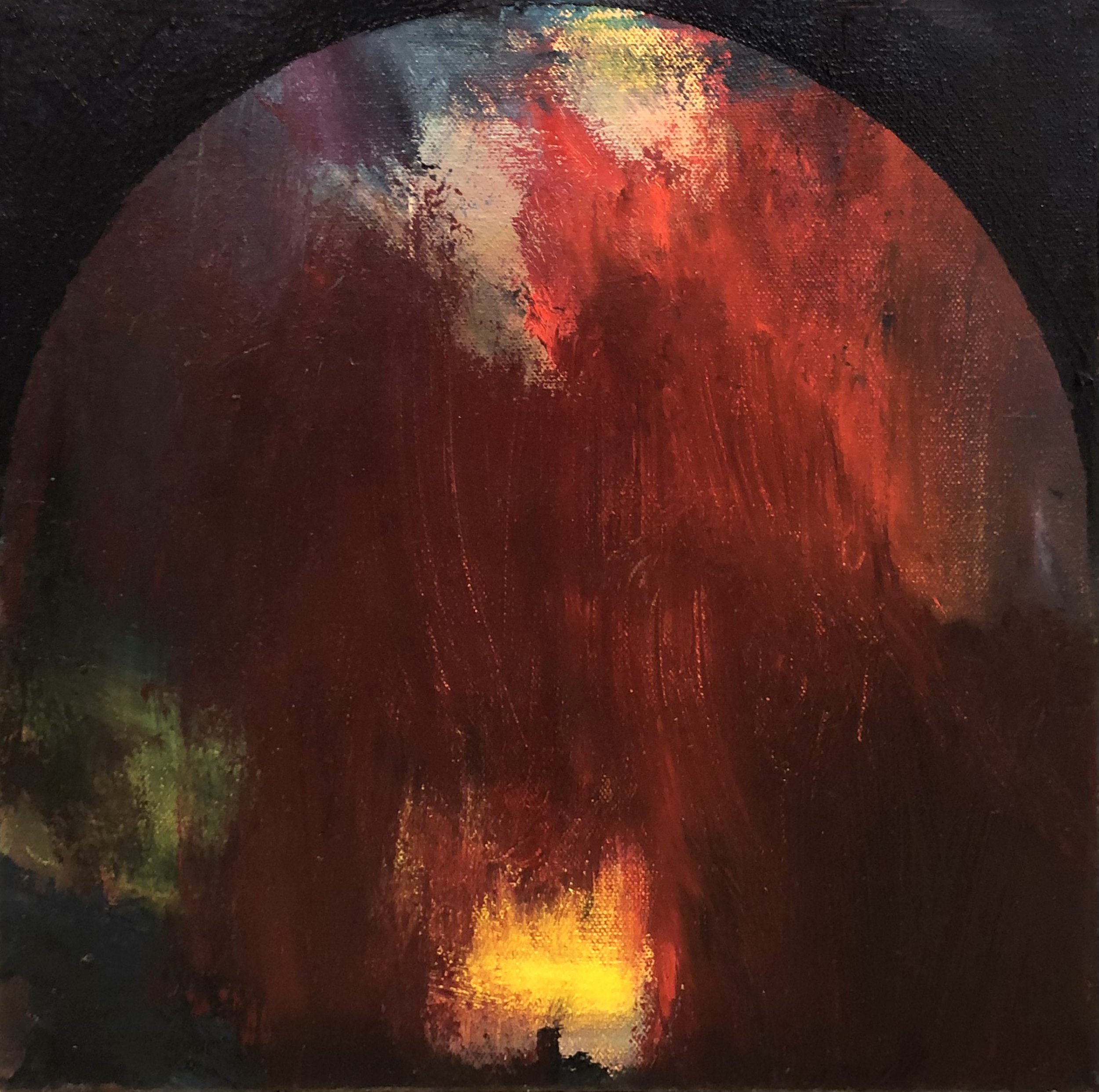 The Last Place on Earth, oil on canvas, 12" x 12"
