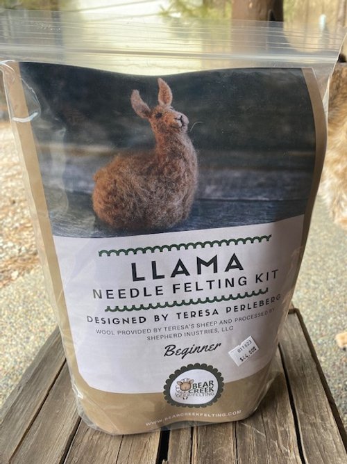 Llama Needle Felting Kit (Beginner)